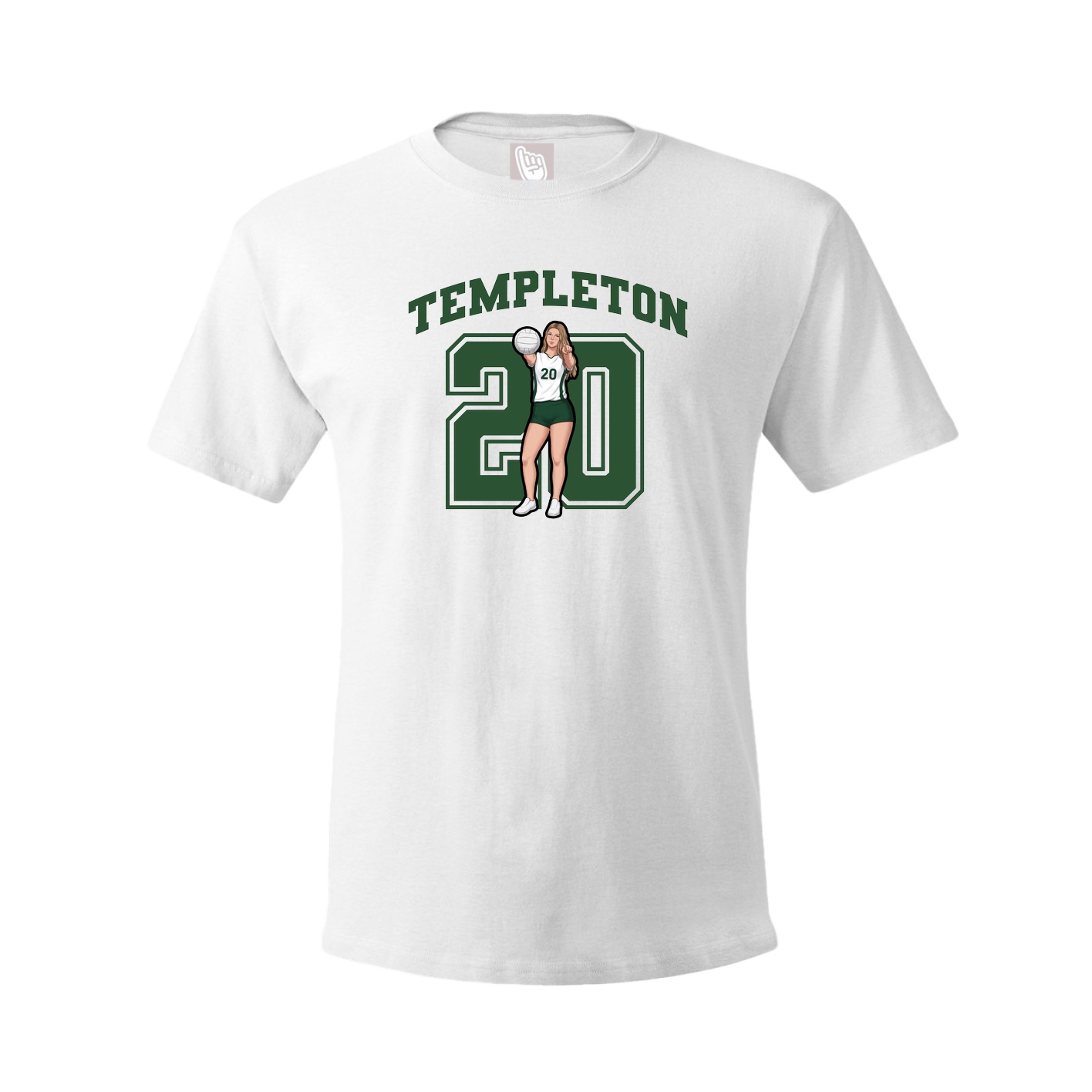 Tee — Number in White