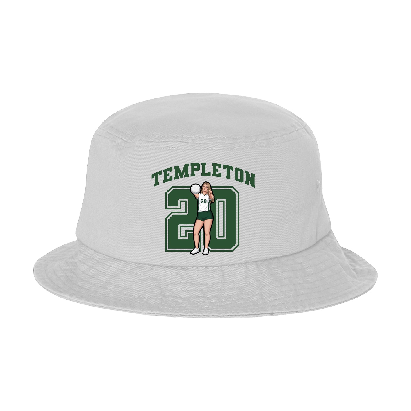 Bucket Cap — Number in White