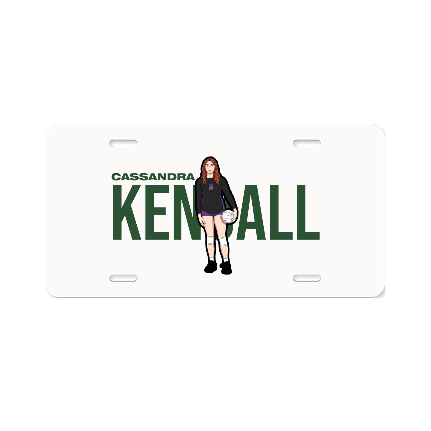 License Plate — Player Name in Classic