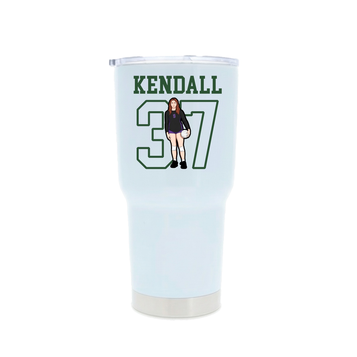 30oz Stainless Steel Tumbler — Shirsey in White