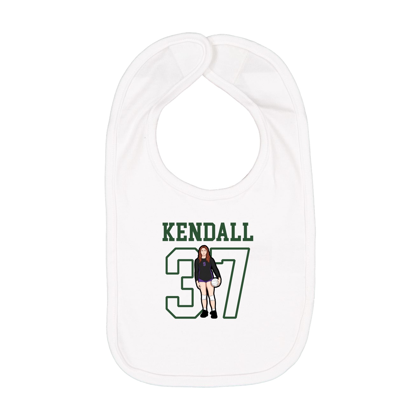 Infant Bib — Shirsey in White