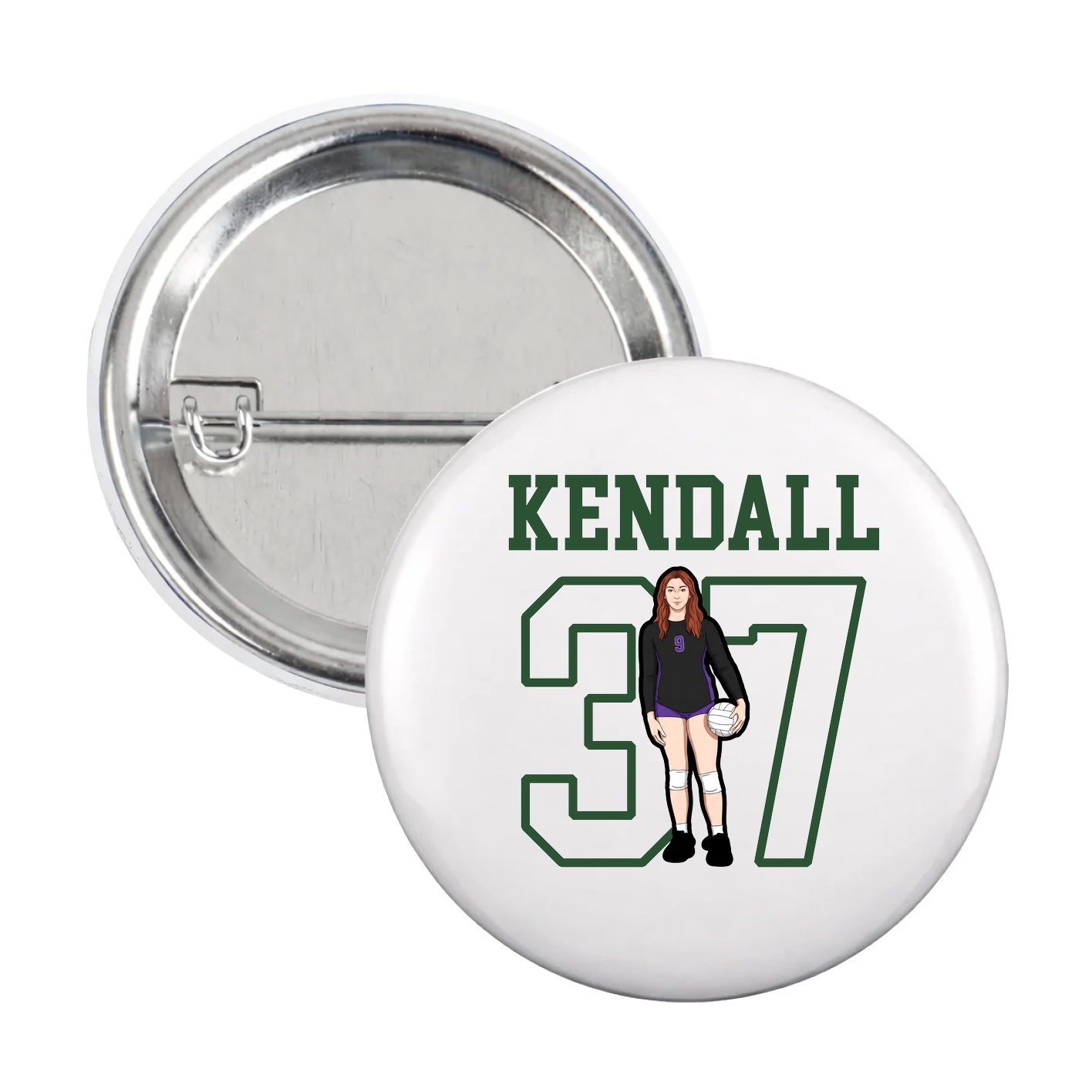 Game Day Button — Shirsey in White