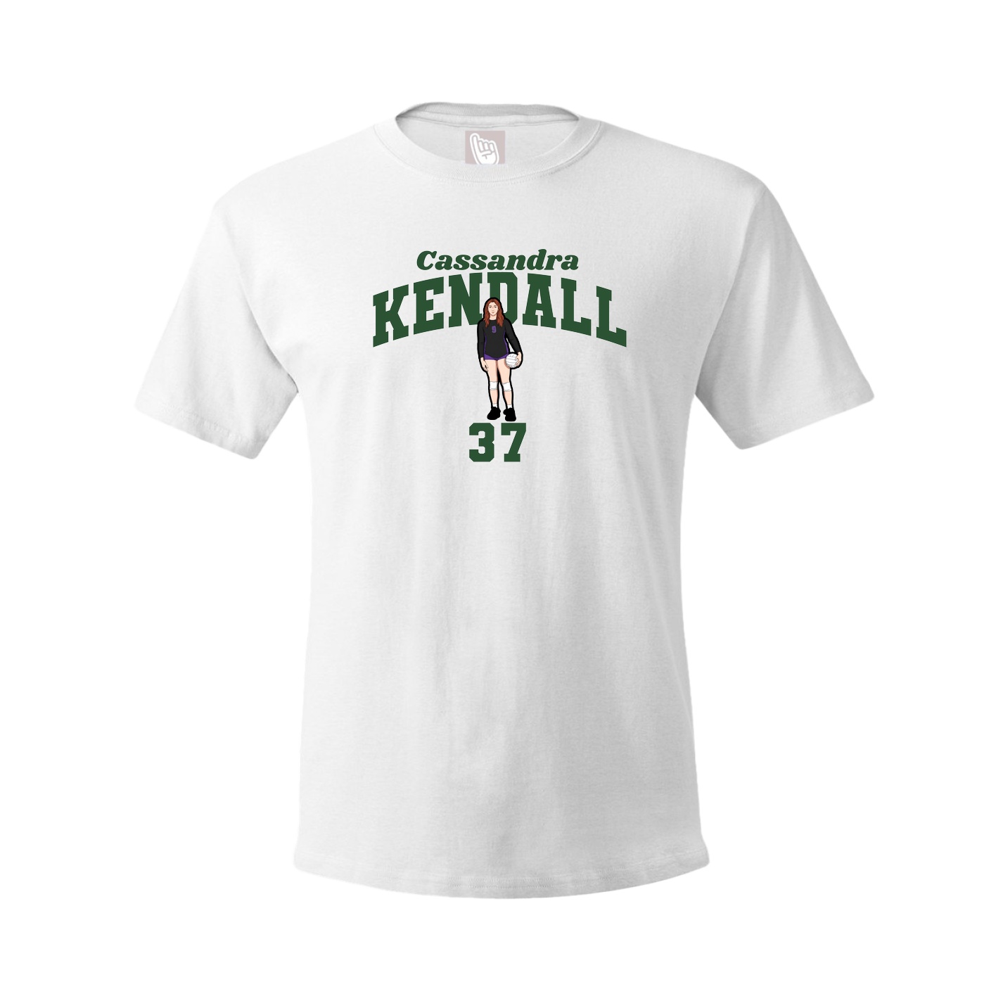 Youth Tee — Signature Arch in White