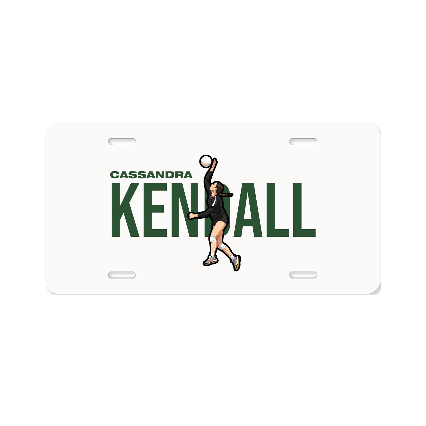 License Plate — Player Name in Classic