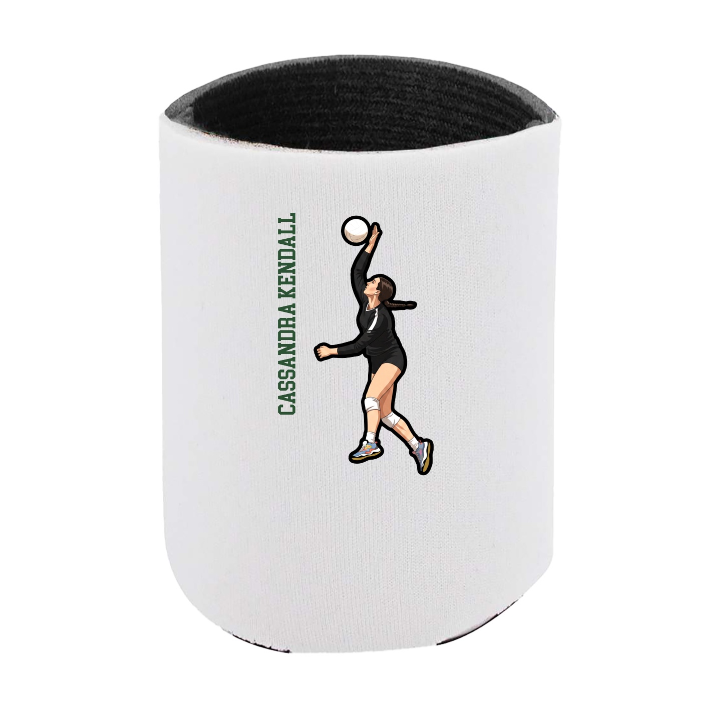 Can Holder — Name Vertical in White