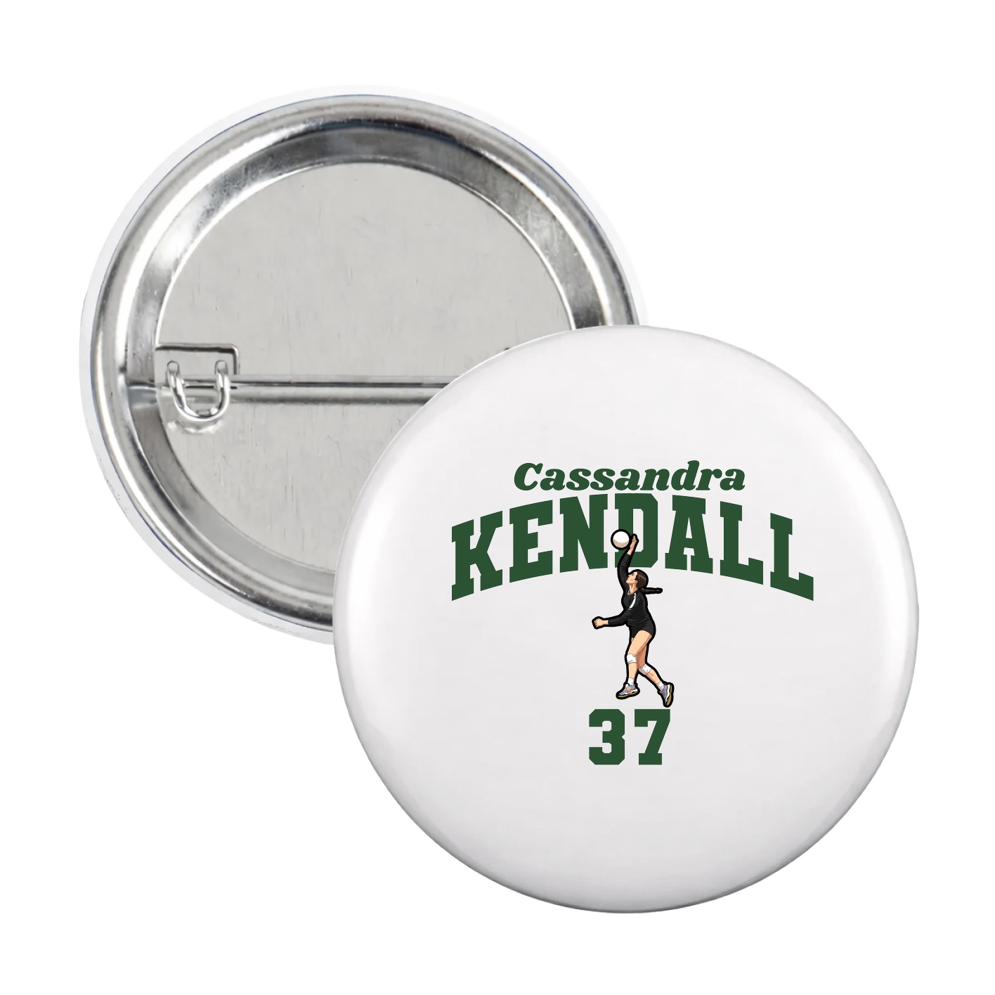 Game Day Button — Signature Arch in White