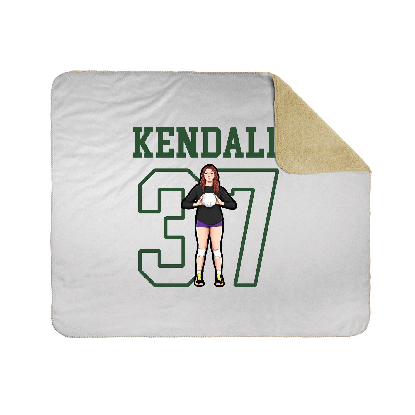 Throw Blanket — Shirsey in White