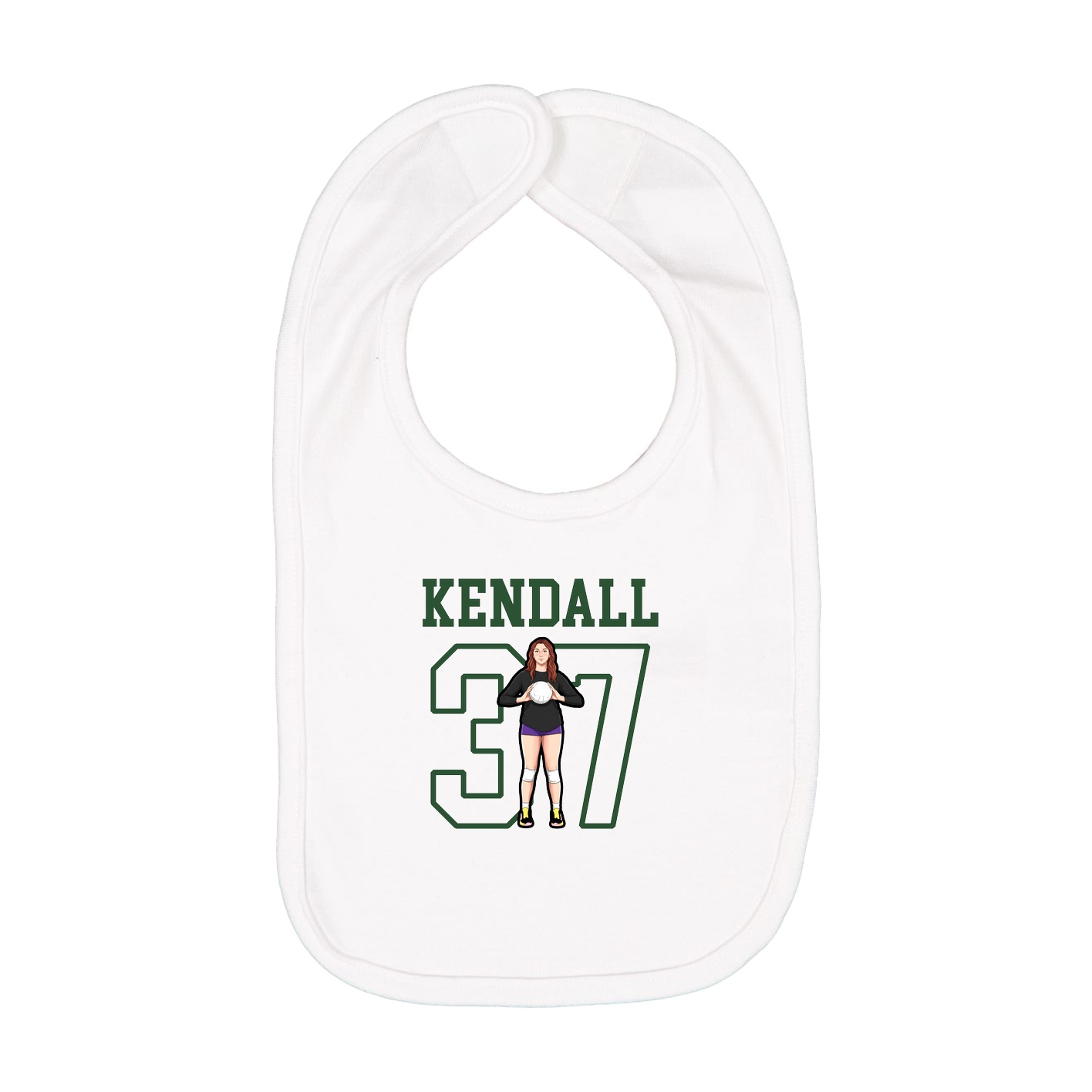Infant Bib — Shirsey in White