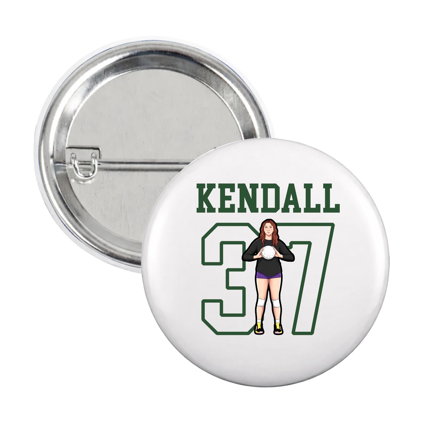 Game Day Button — Shirsey in White