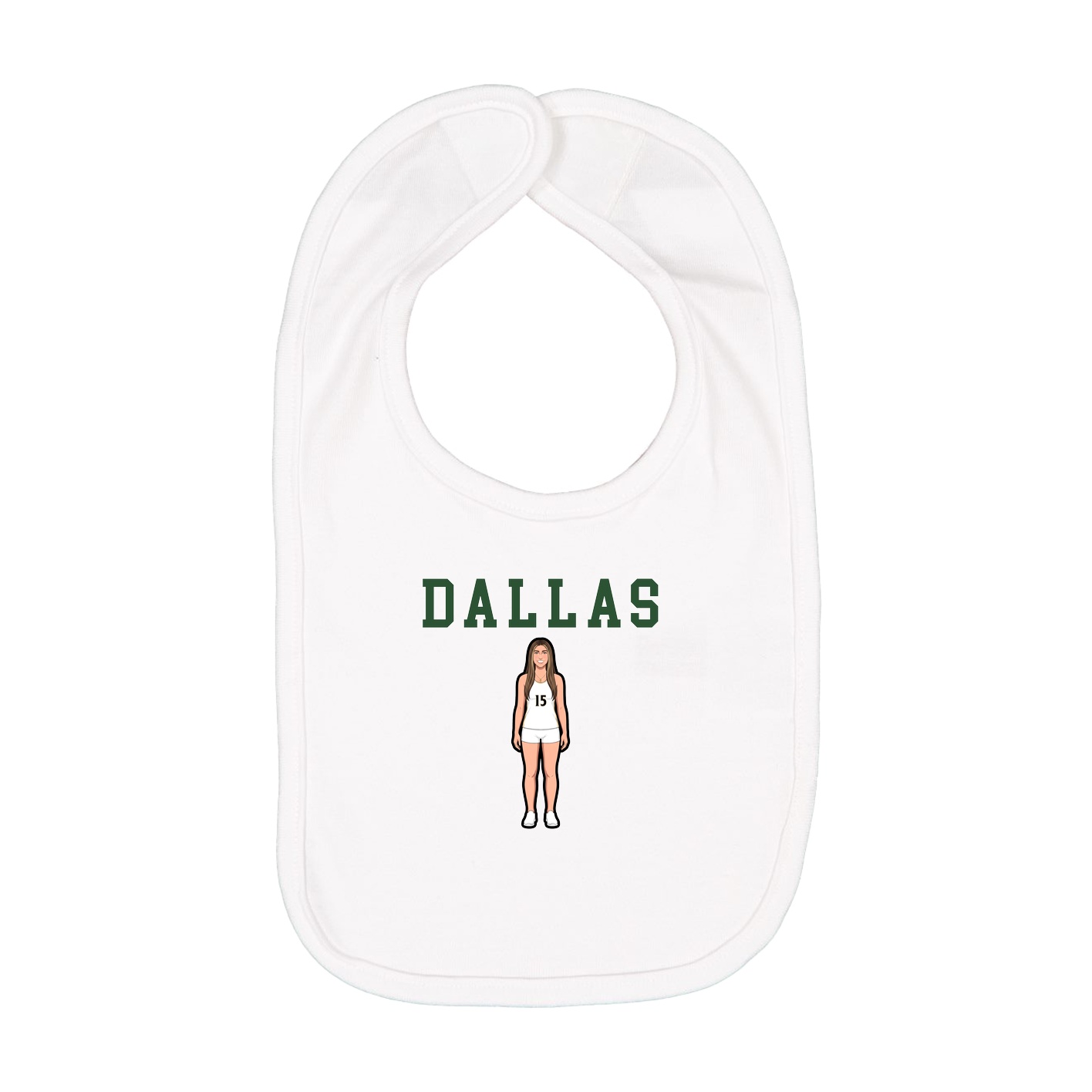 Infant Bib — Shirsey in White