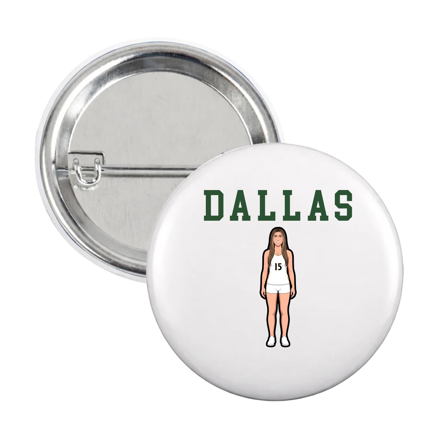 Game Day Button — Shirsey in White