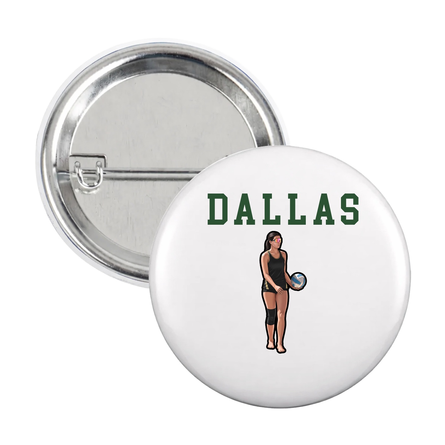 Game Day Button — Shirsey in White