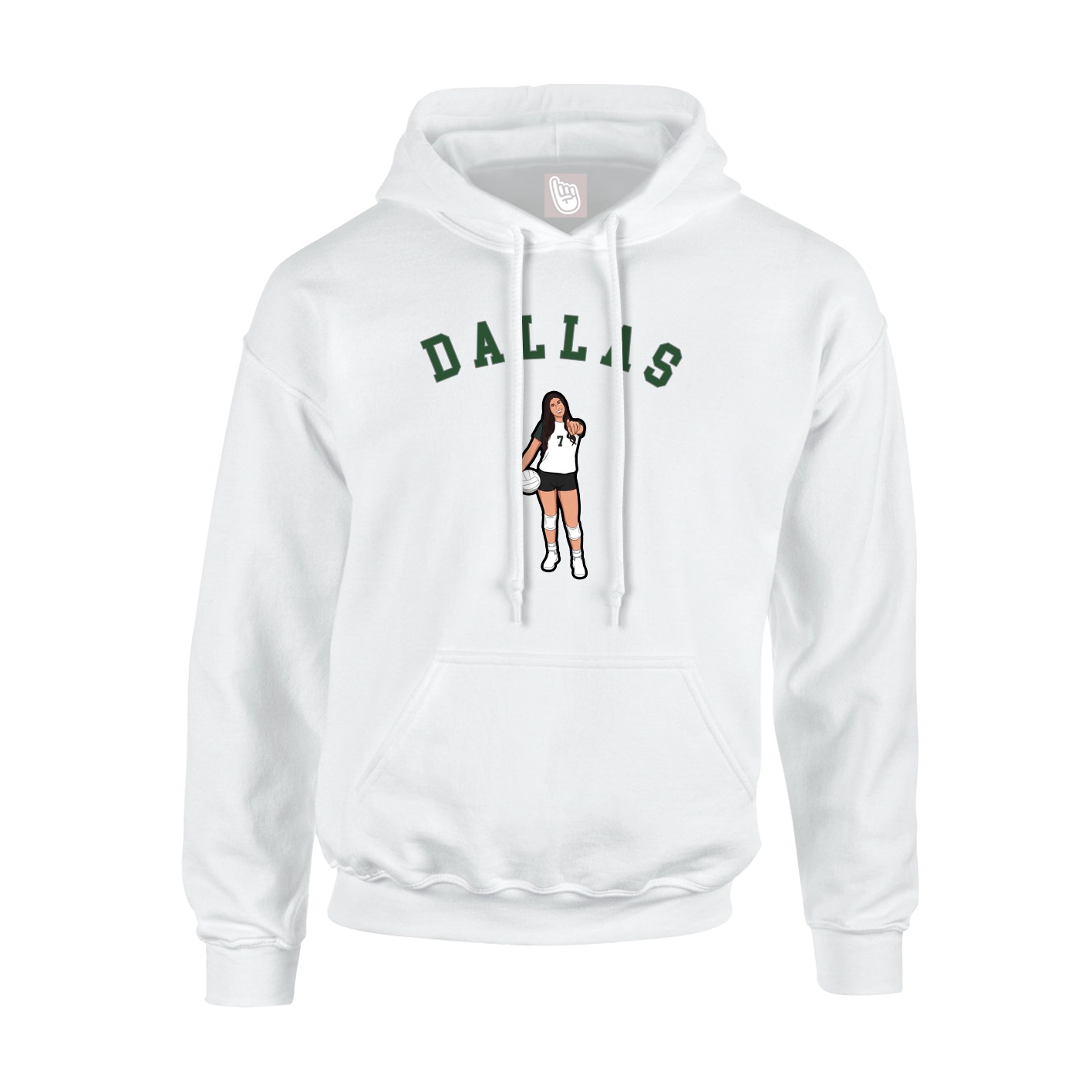 Hoodie — Shirsey Arch in White