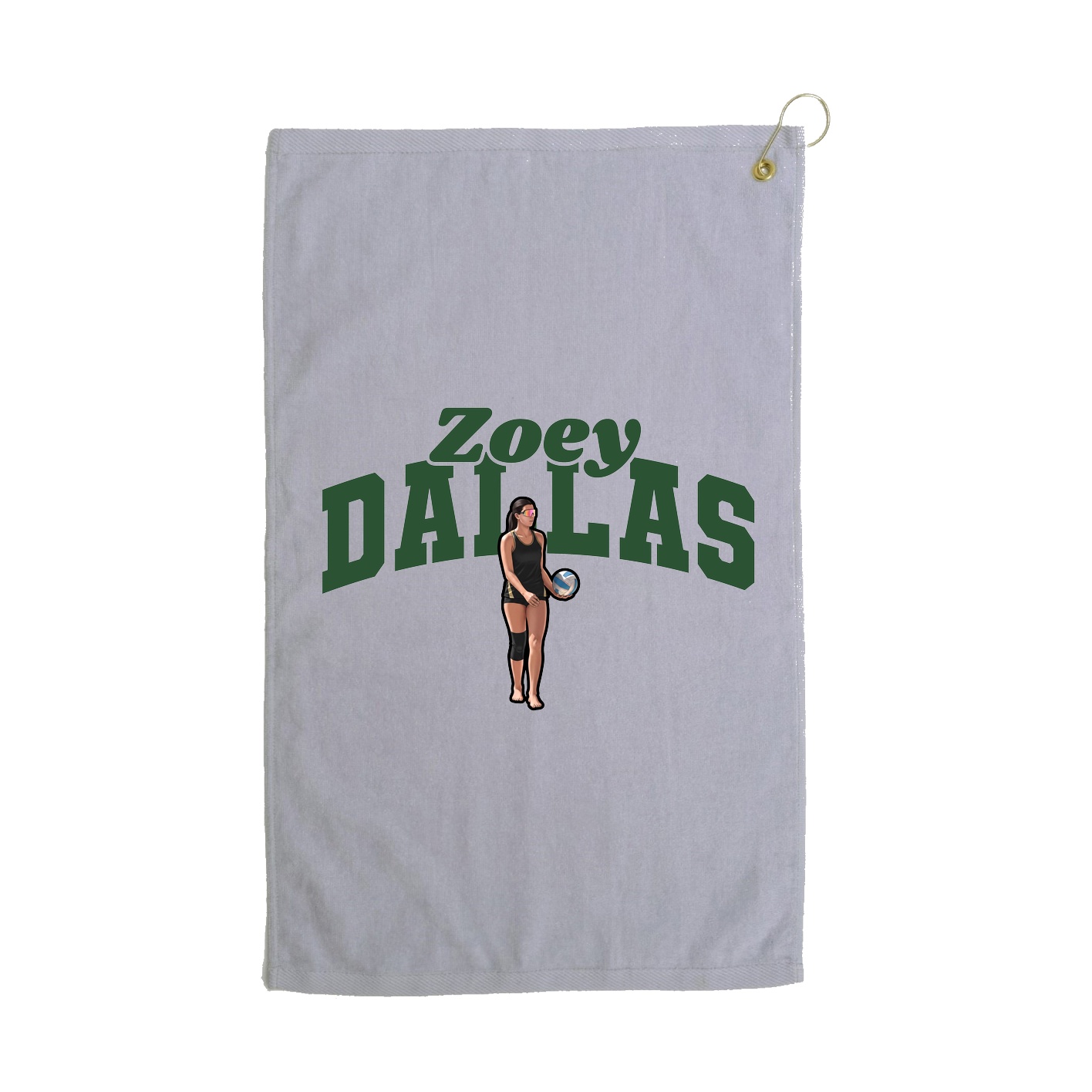 Golf Towel — Signature Arch in Grey