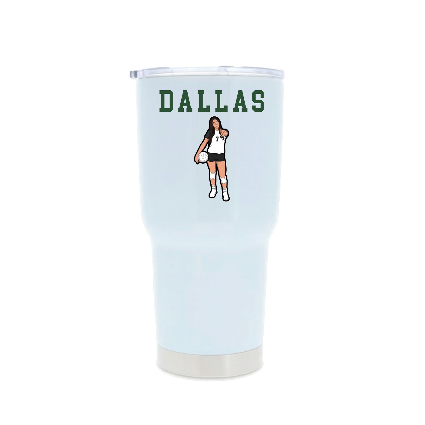 30oz Stainless Steel Tumbler — Shirsey in White