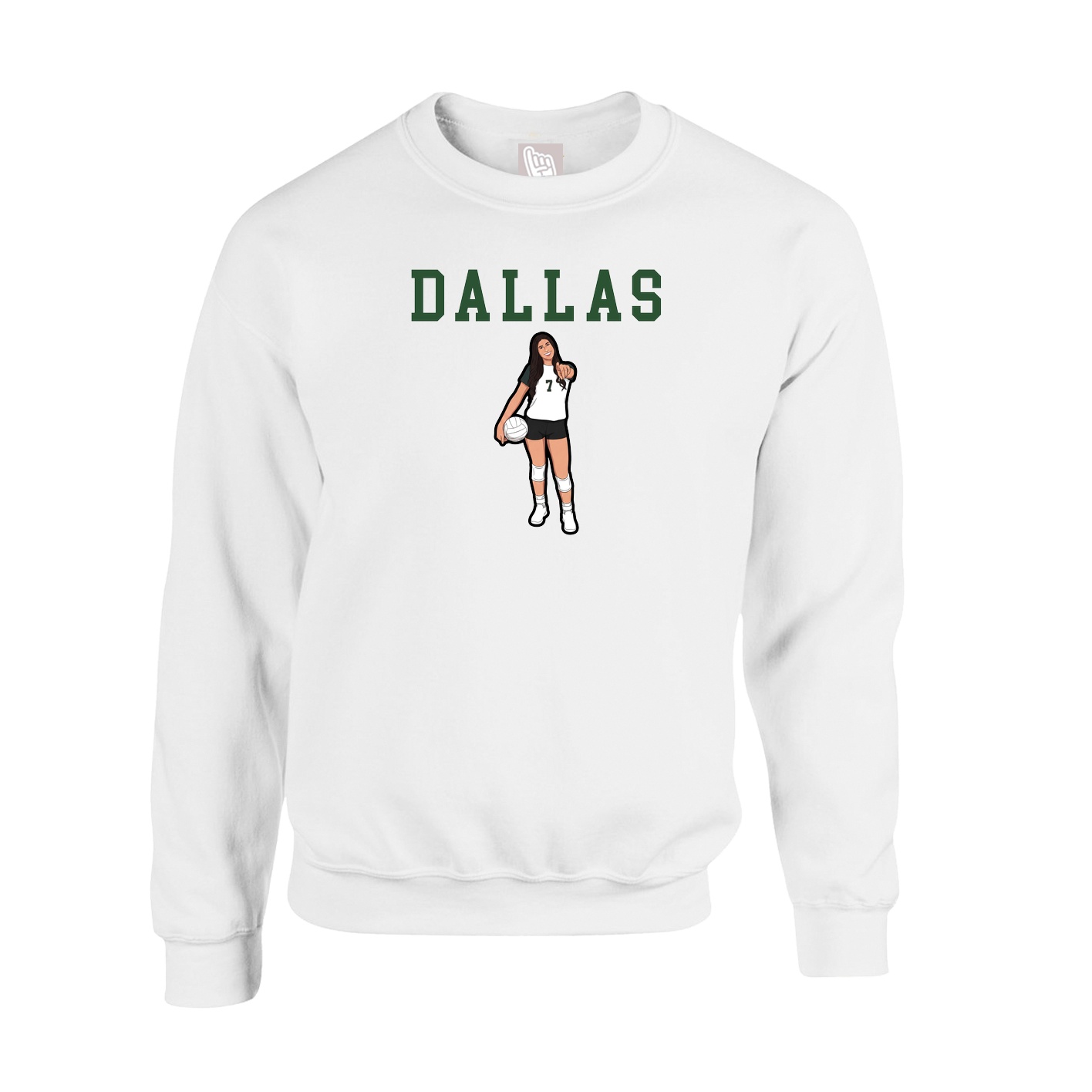 Fleece Crew — Shirsey in White