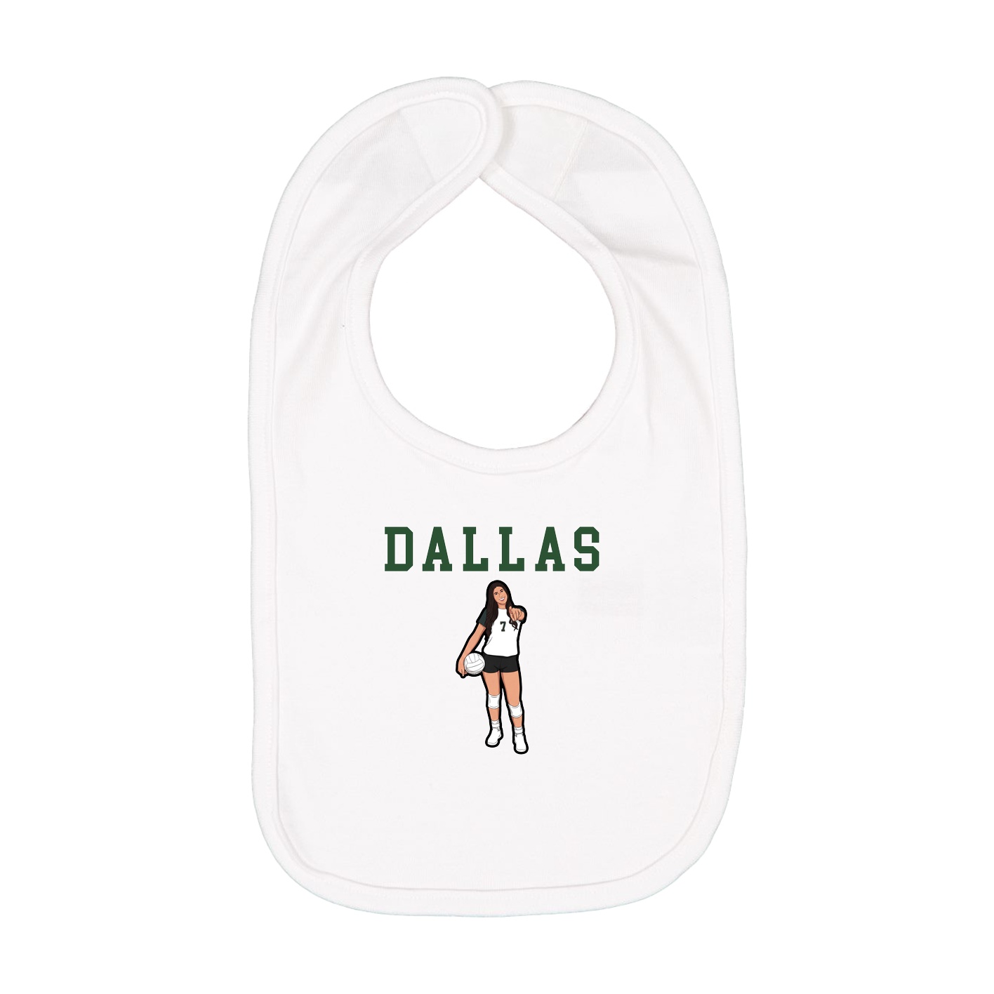 Infant Bib — Shirsey in White