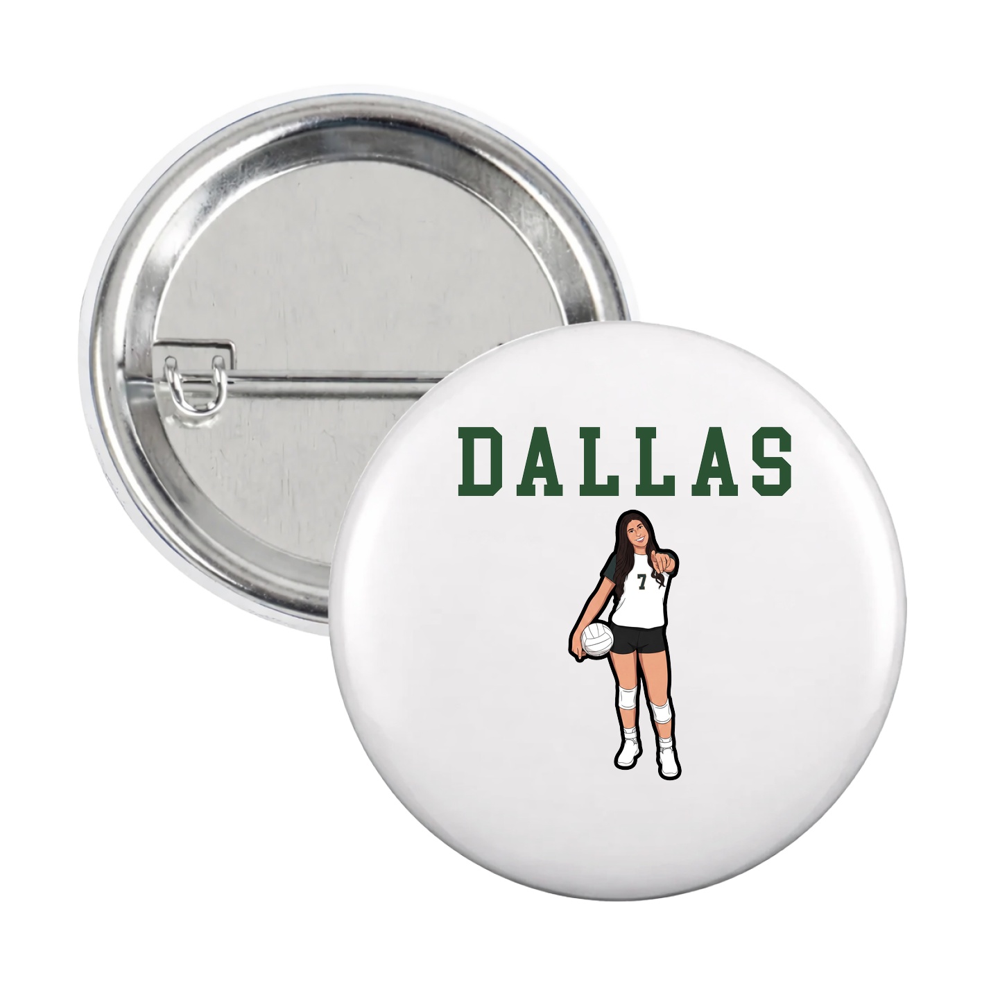Game Day Button — Shirsey in White