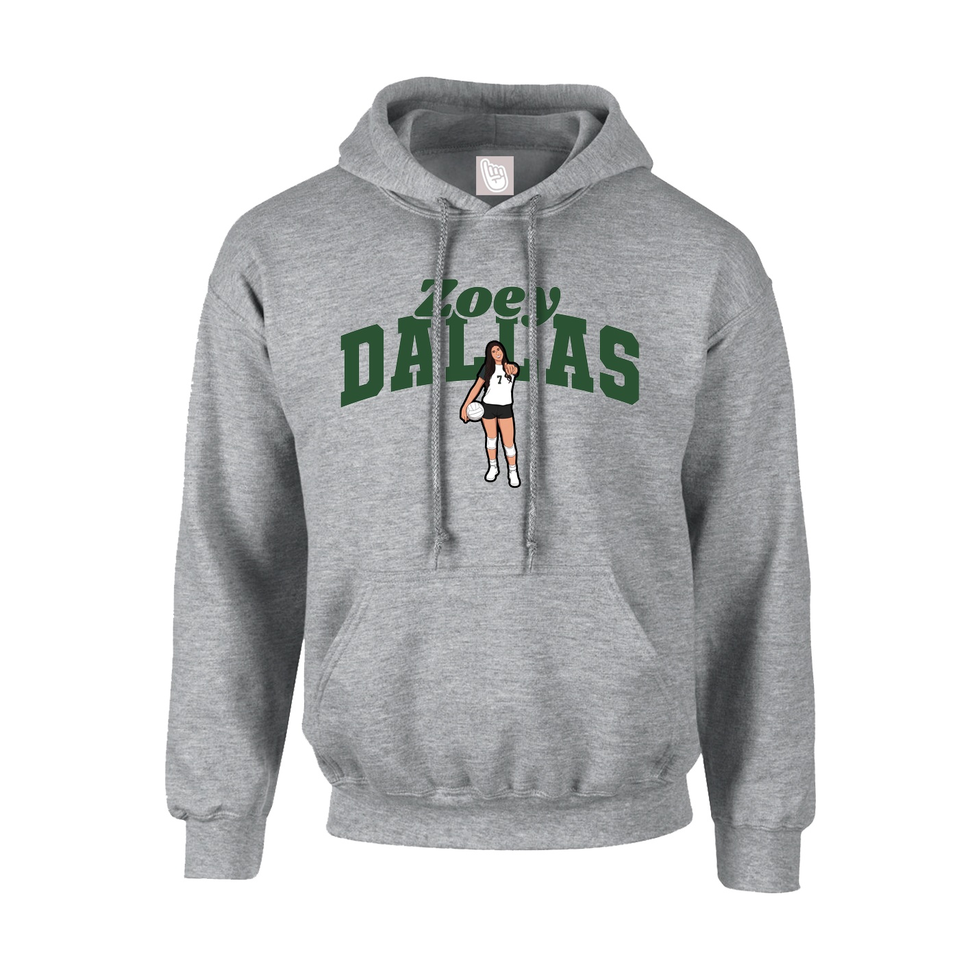 Hoodie — Signature Arch in Grey