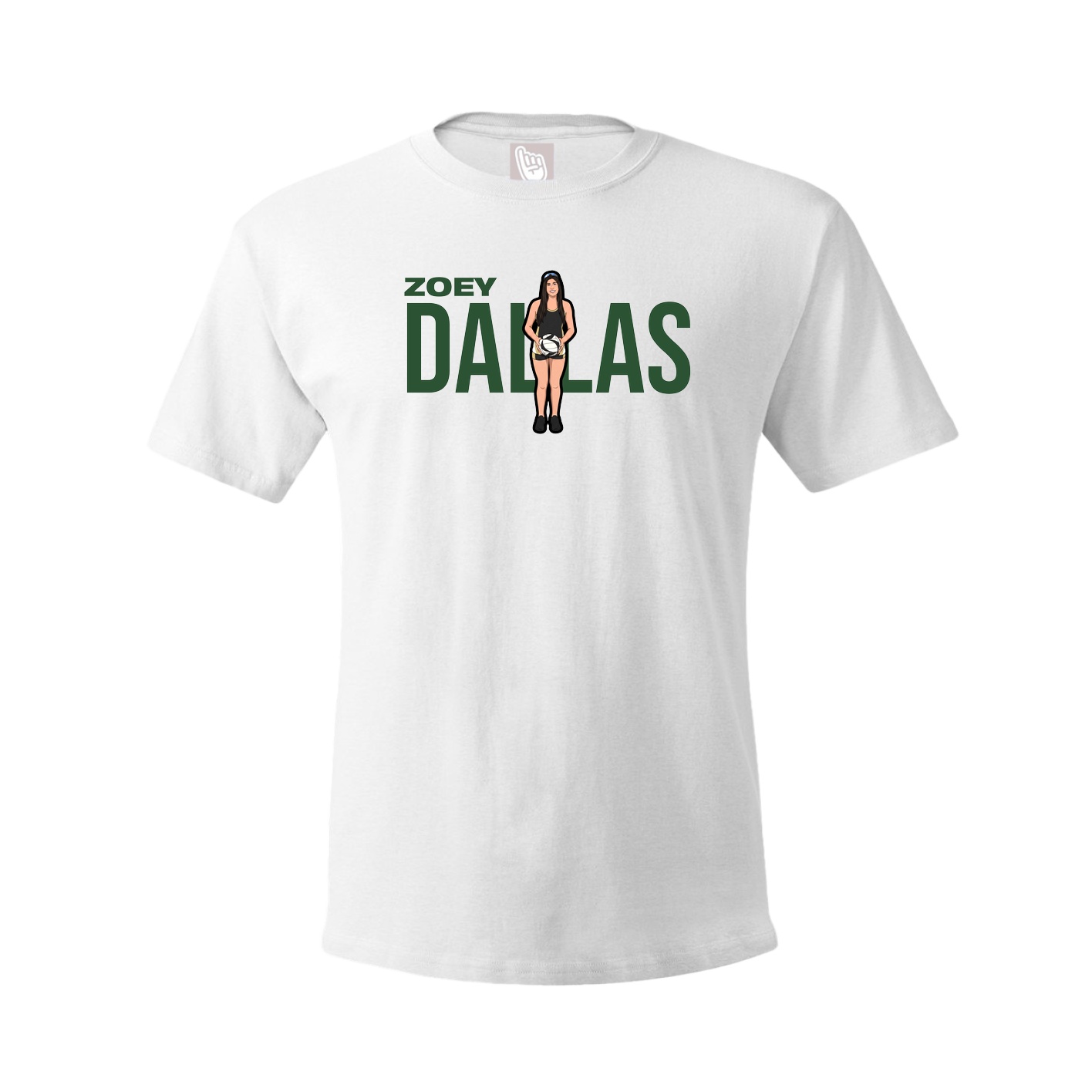 Tee — Player Name in White