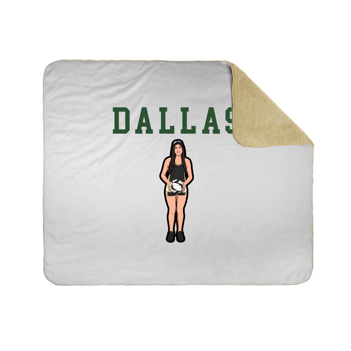 Throw Blanket — Shirsey in White