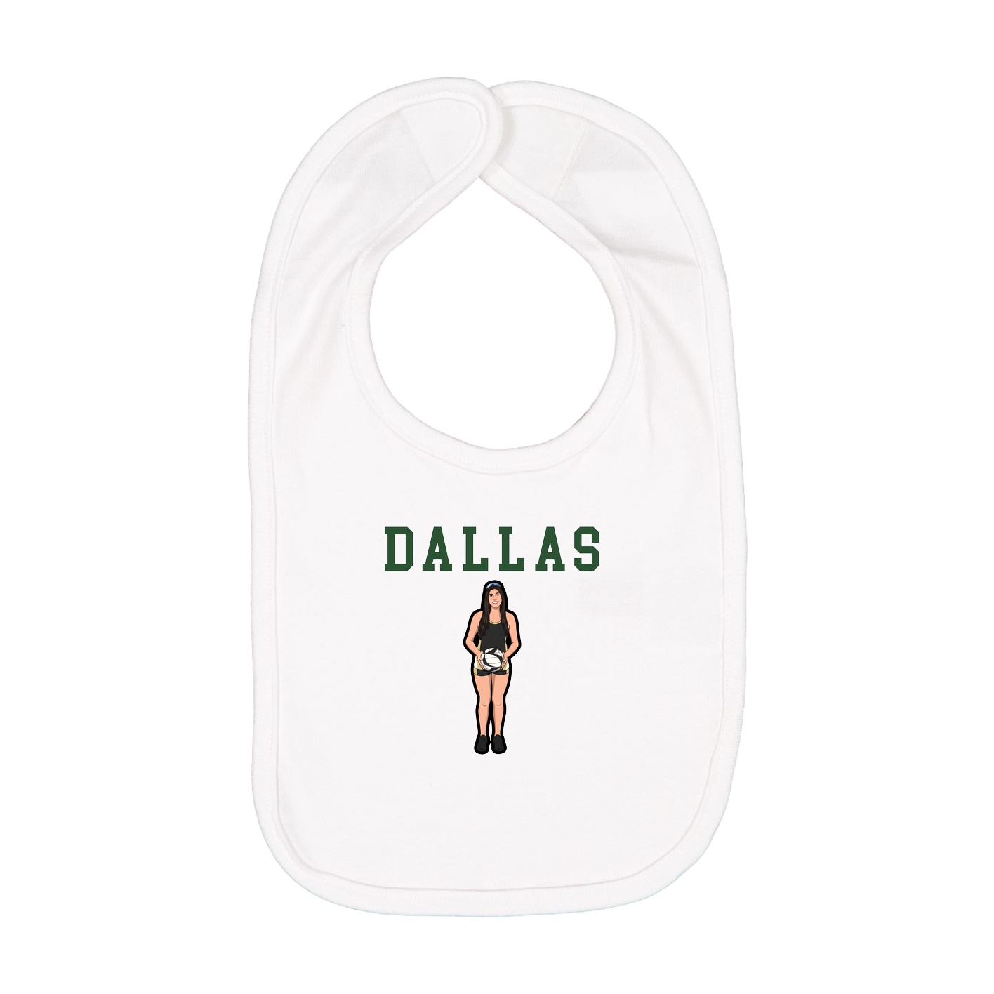 Infant Bib — Shirsey in White
