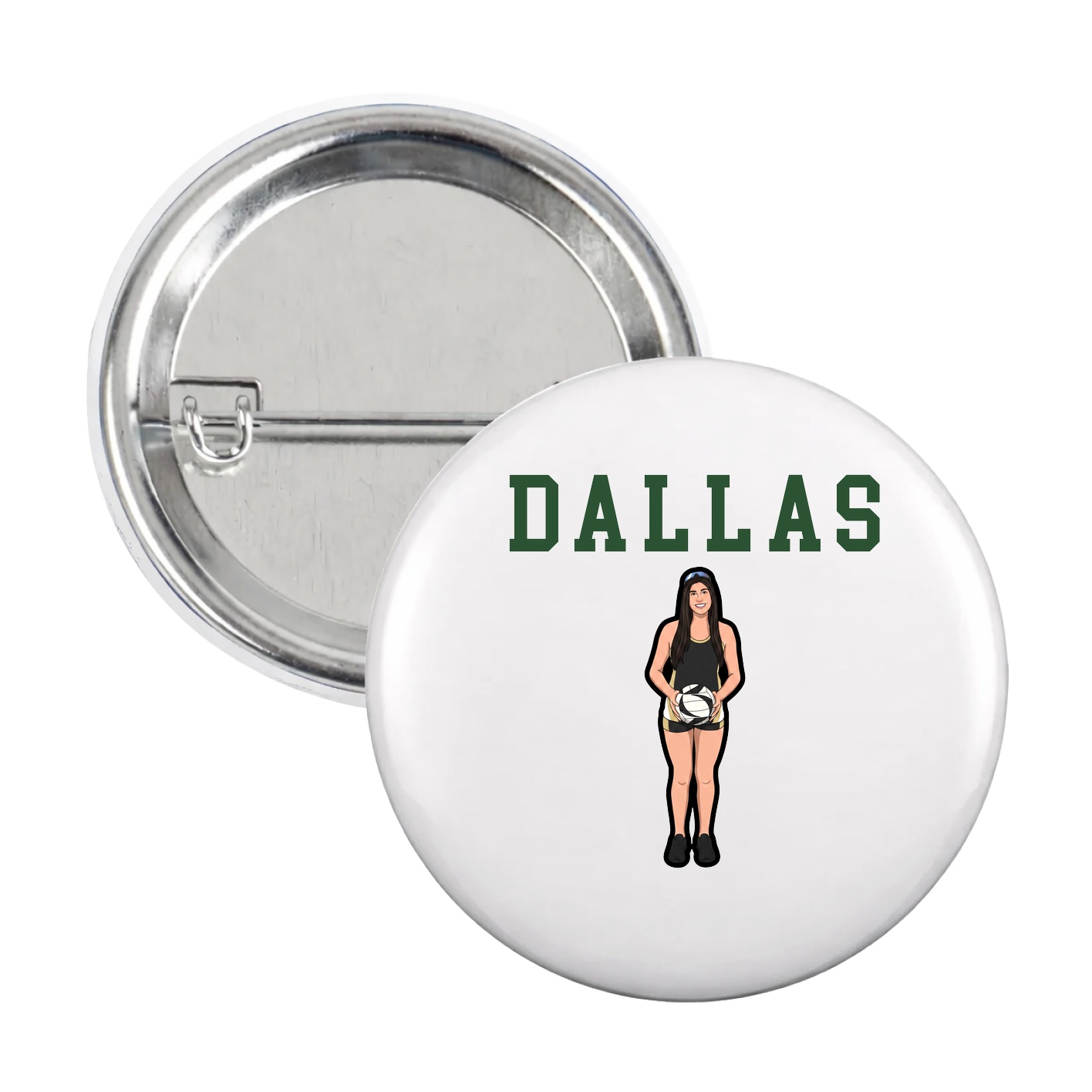 Game Day Button — Shirsey in White
