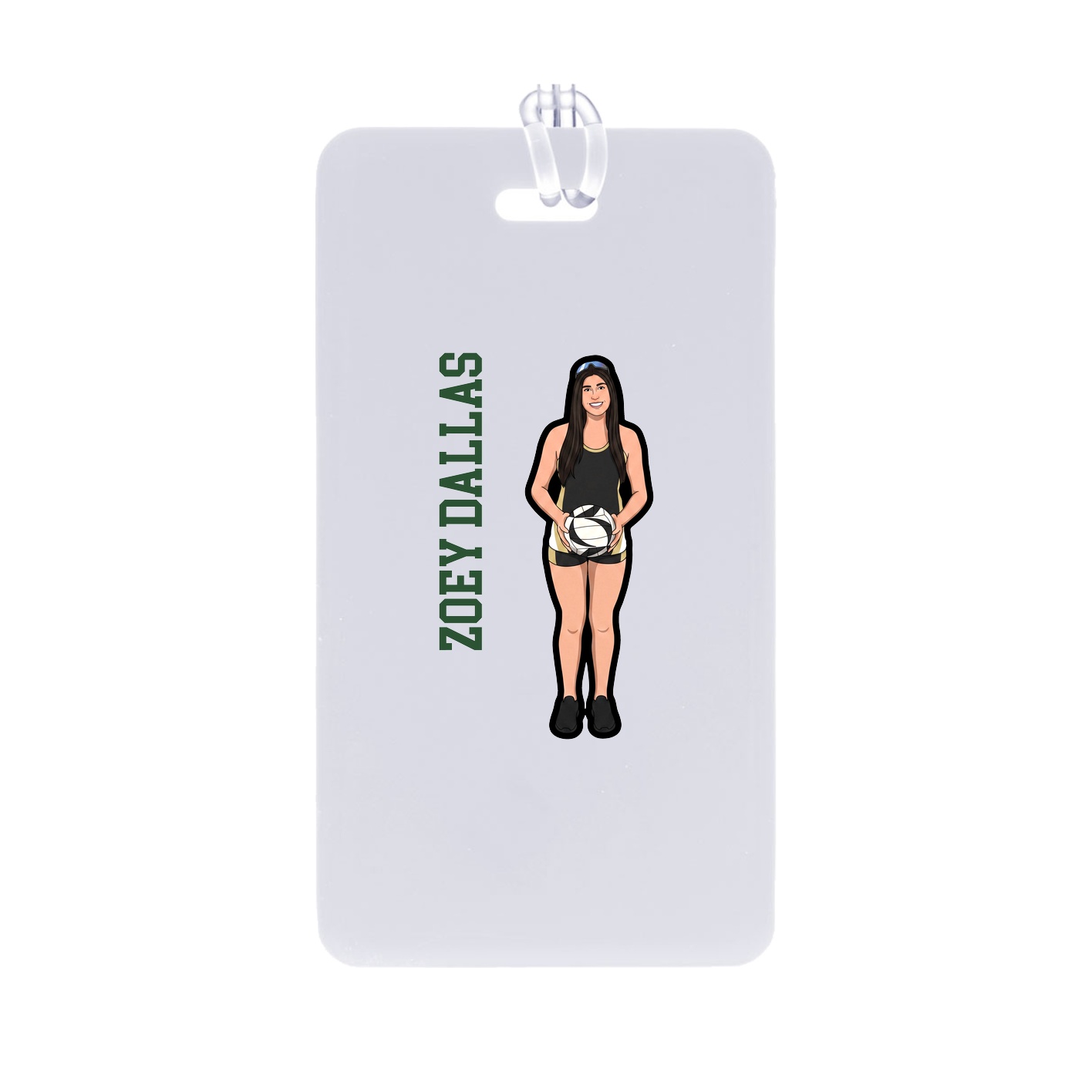 Bag Tag — Name Vertical in Classic