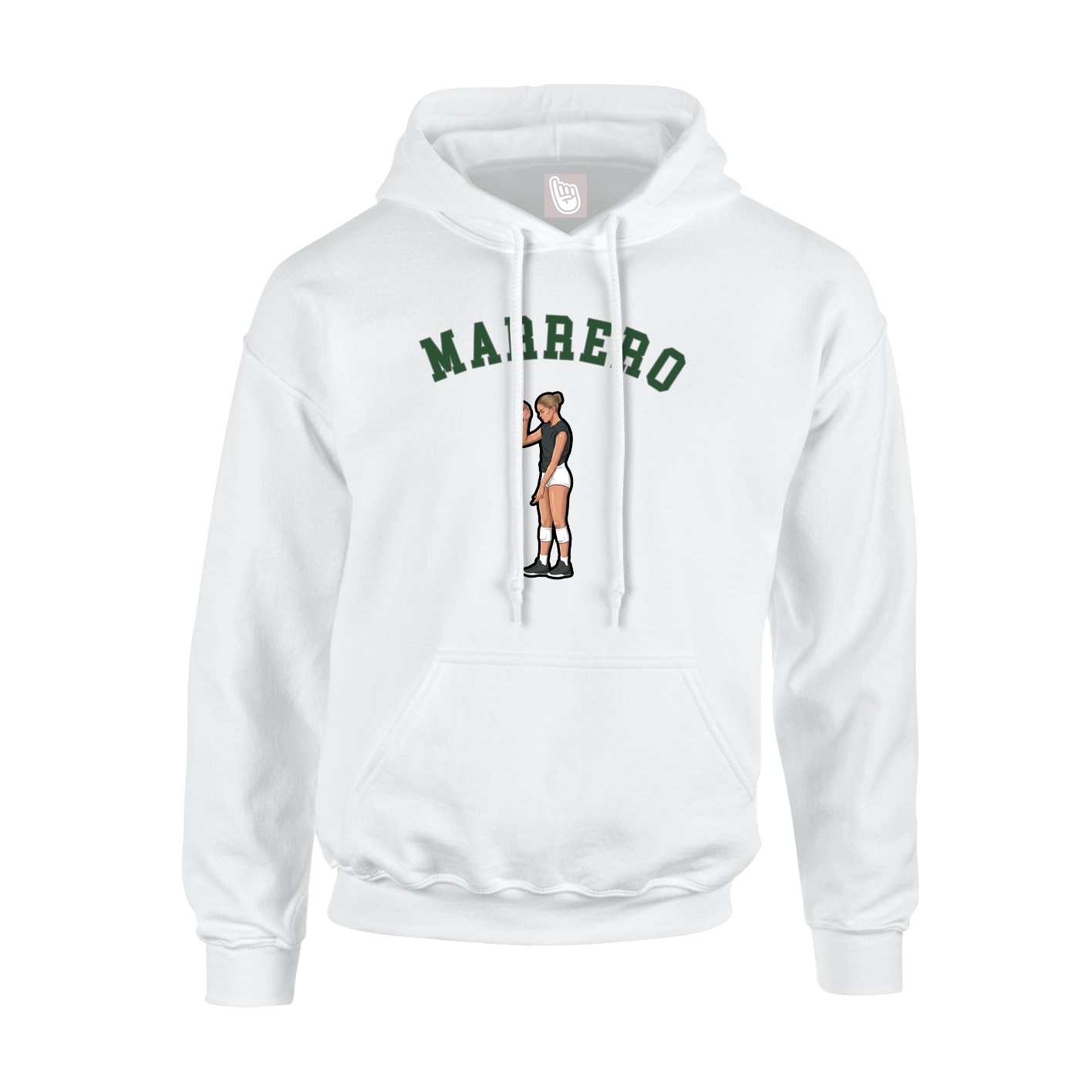 Youth Hoodie — Shirsey Arch in White