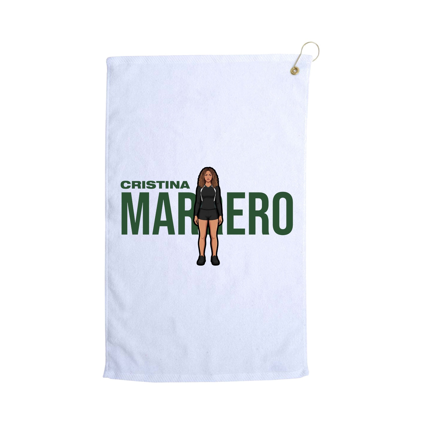 Golf Towel — Player Name in White