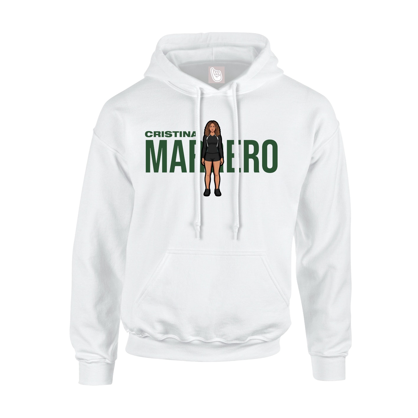 Youth Hoodie — Player Name in White