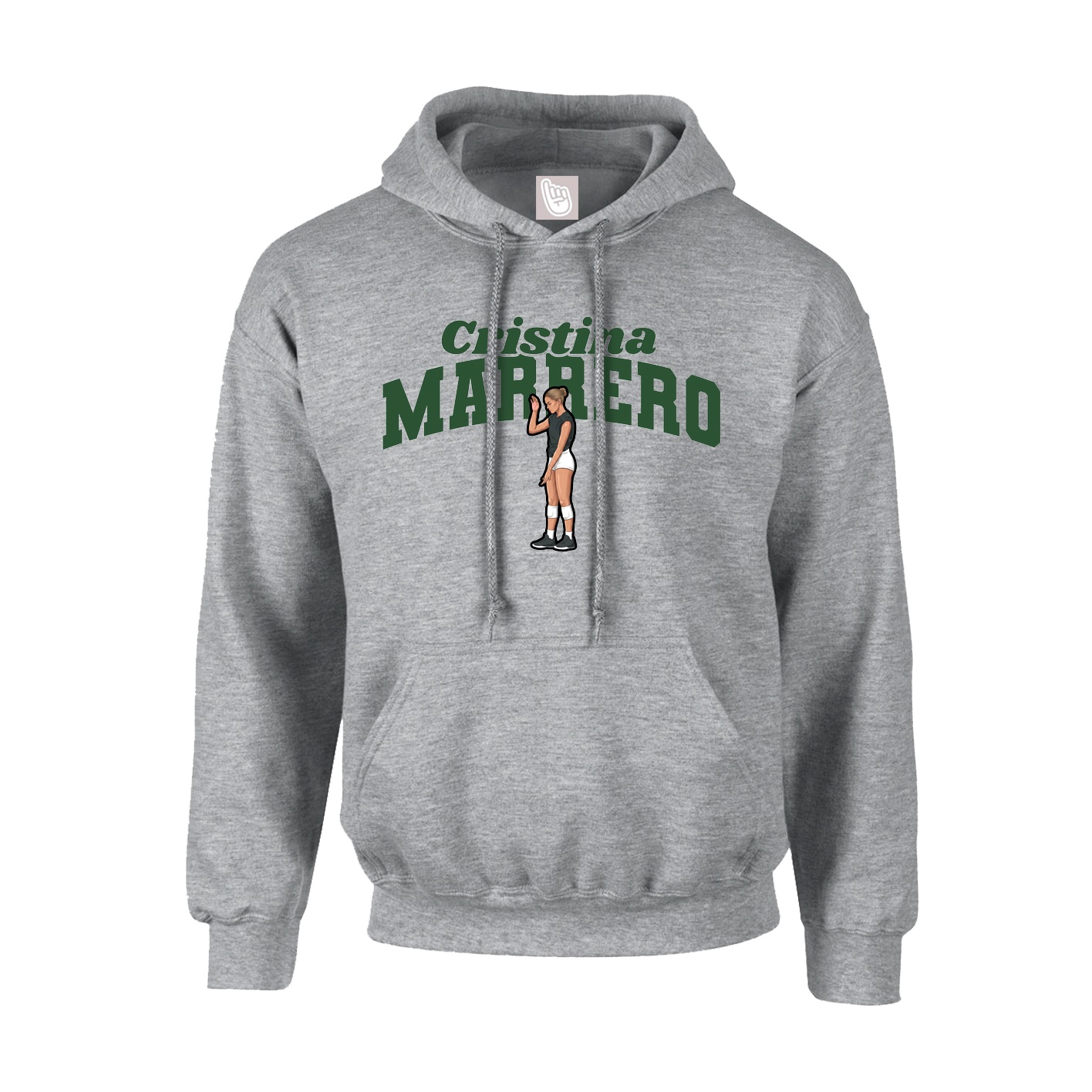 Youth Hoodie — Signature Arch in Grey