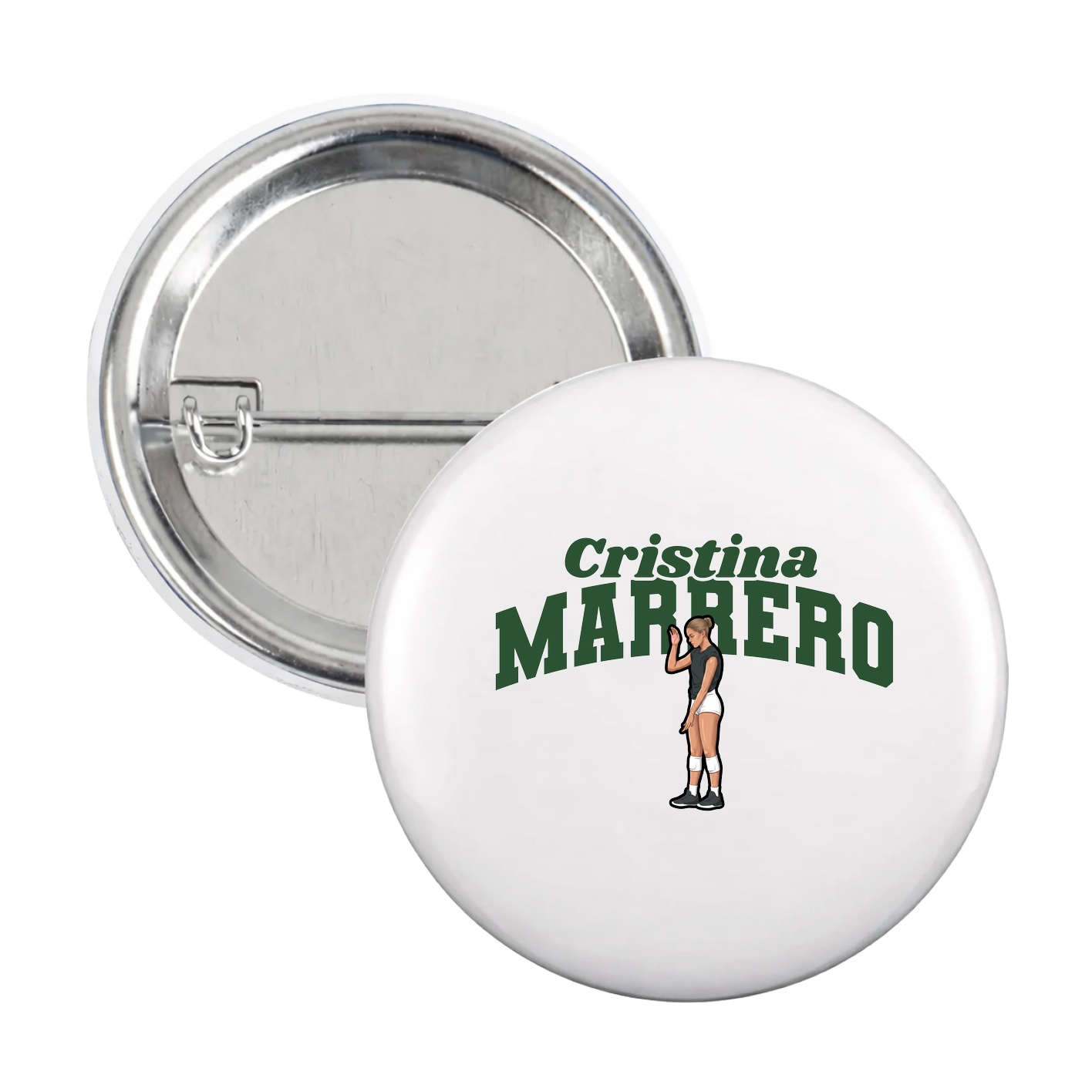 Game Day Button — Signature Arch in White