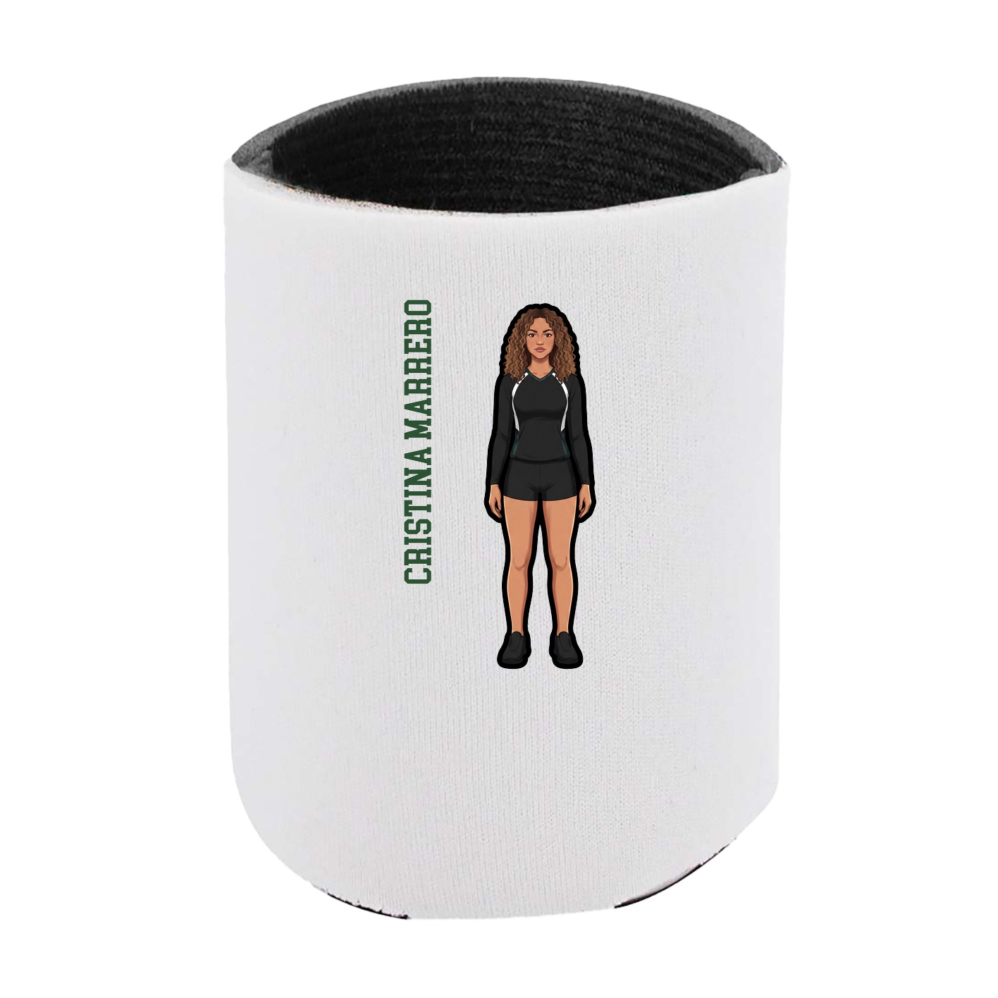 Can Holder — Name Vertical in White