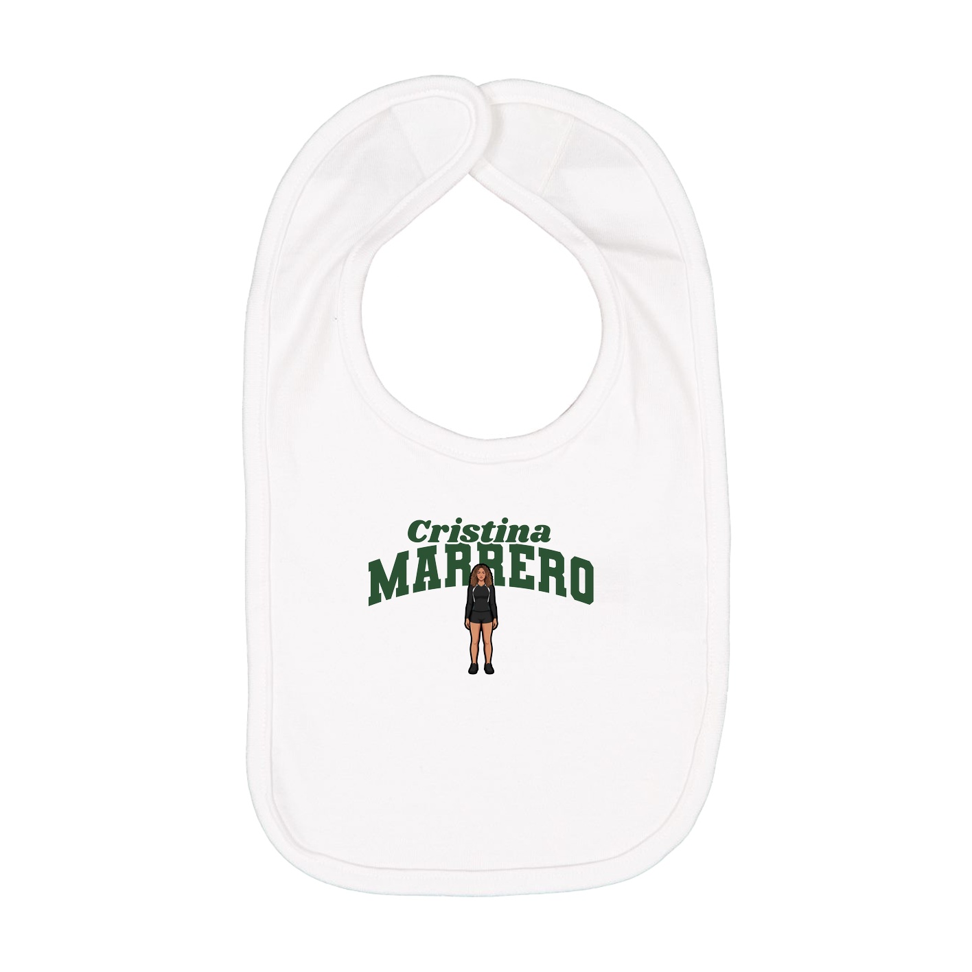 Infant Bib — Signature Arch in White