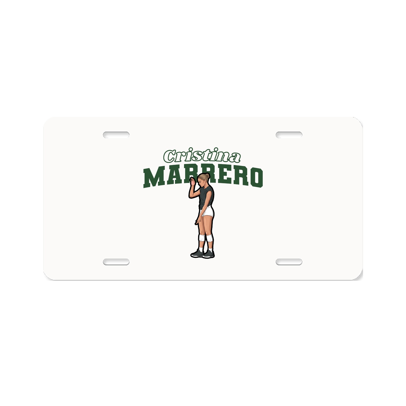 License Plate — Name Arch in Classic