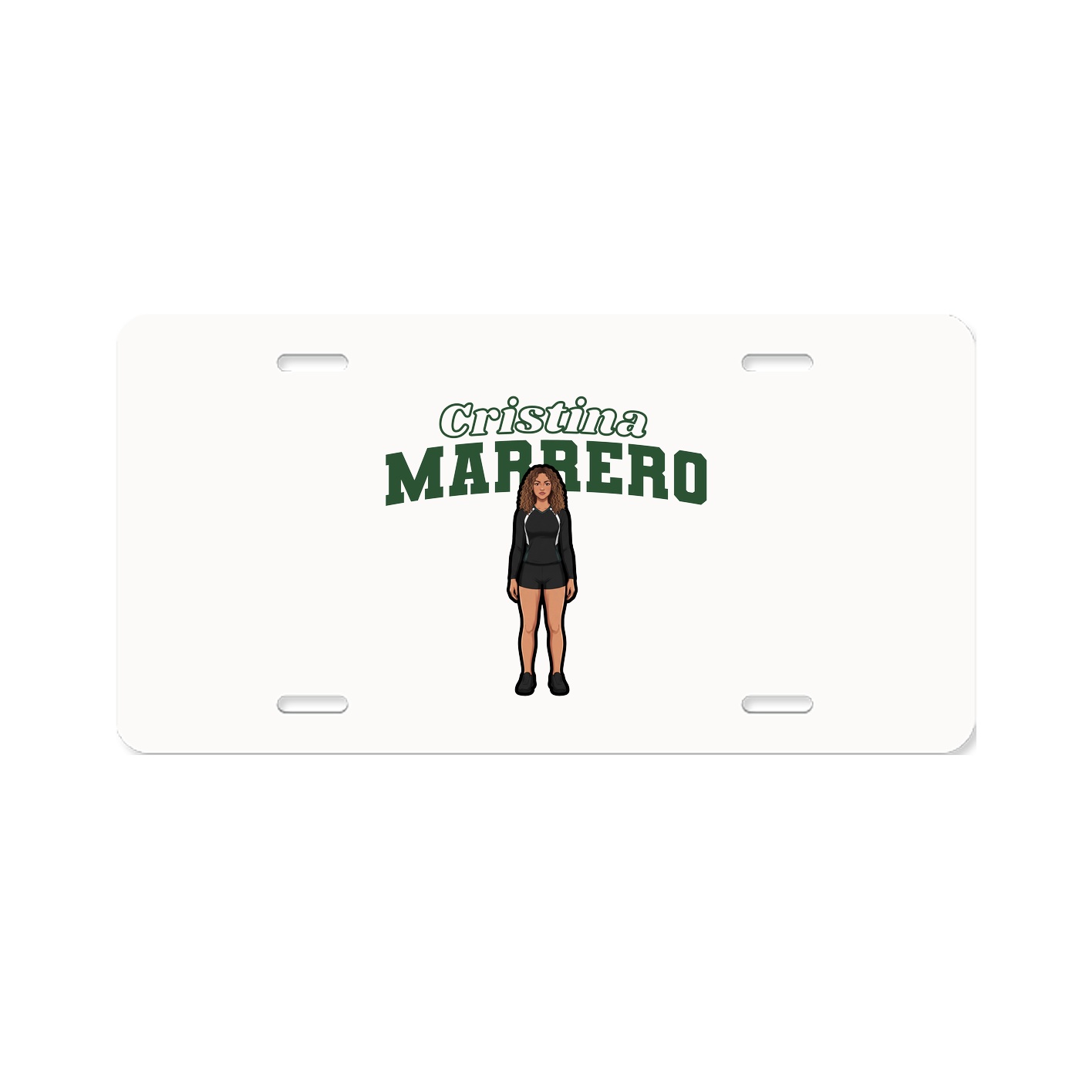 License Plate — Name Arch in Classic