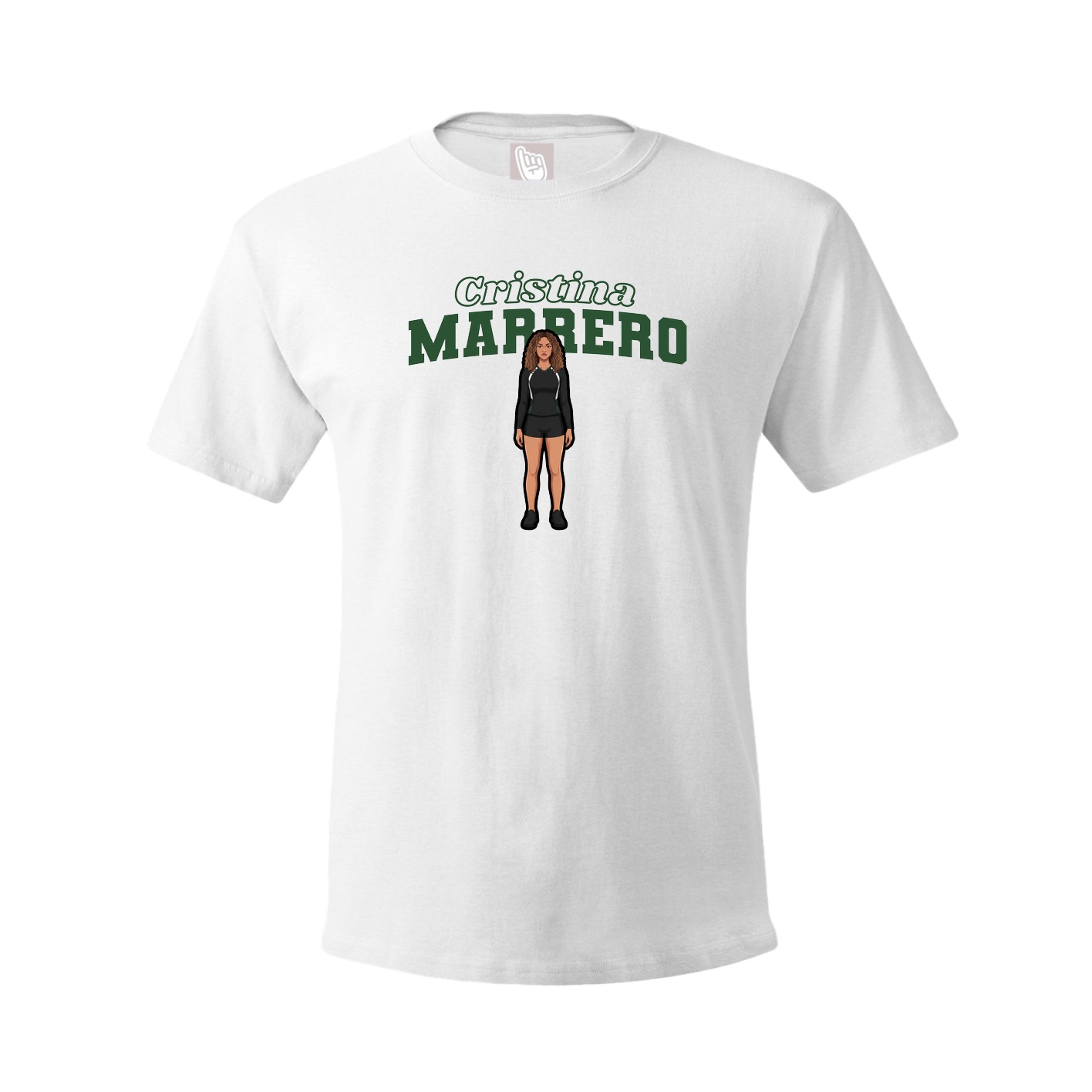 Tee — Name Arch in White