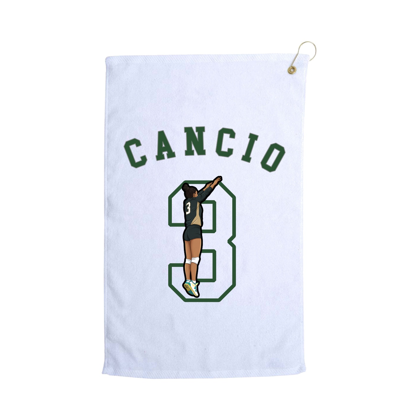 Golf Towel — Shirsey Arch in White