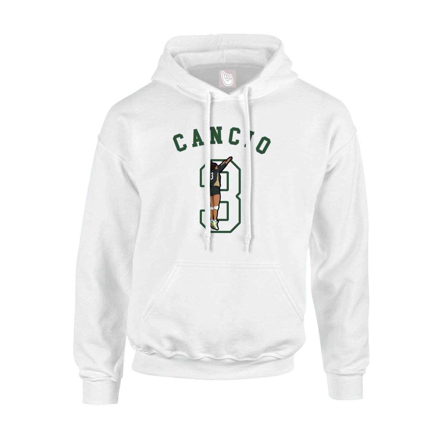 Youth Hoodie — Shirsey Arch in White