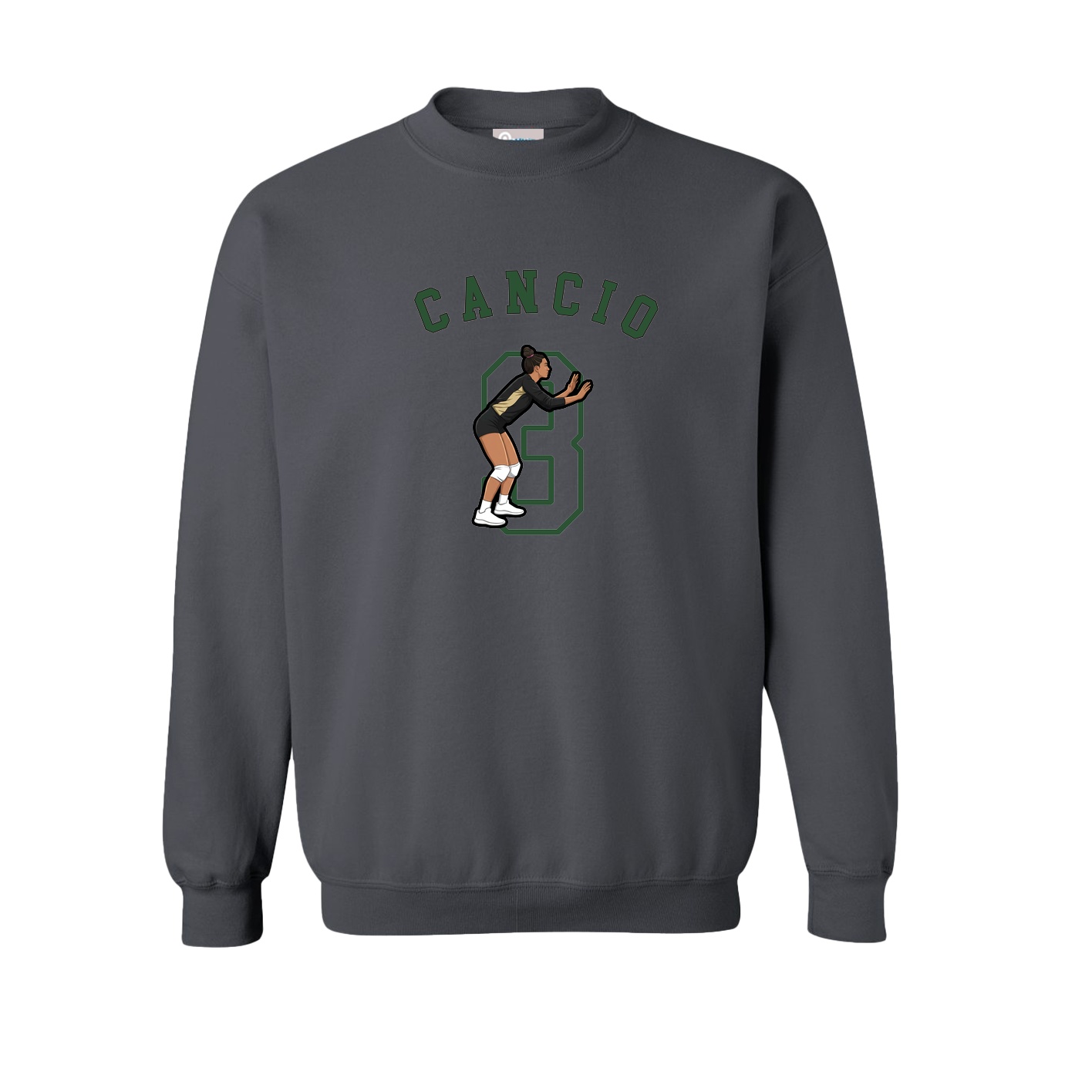 Fleece Crew — Shirsey Arch in Grey