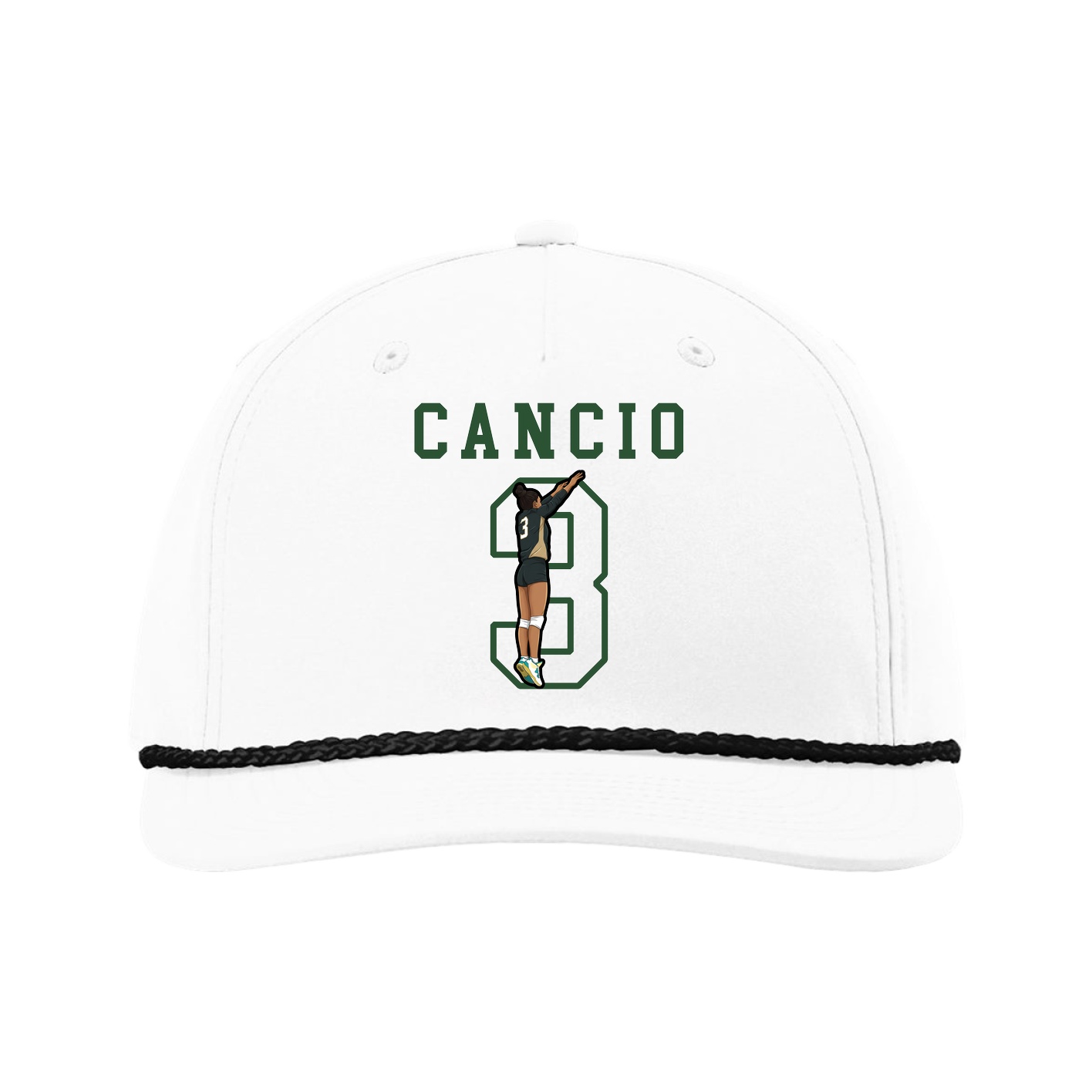Five-Panel Classic Rope Cap — Shirsey in White