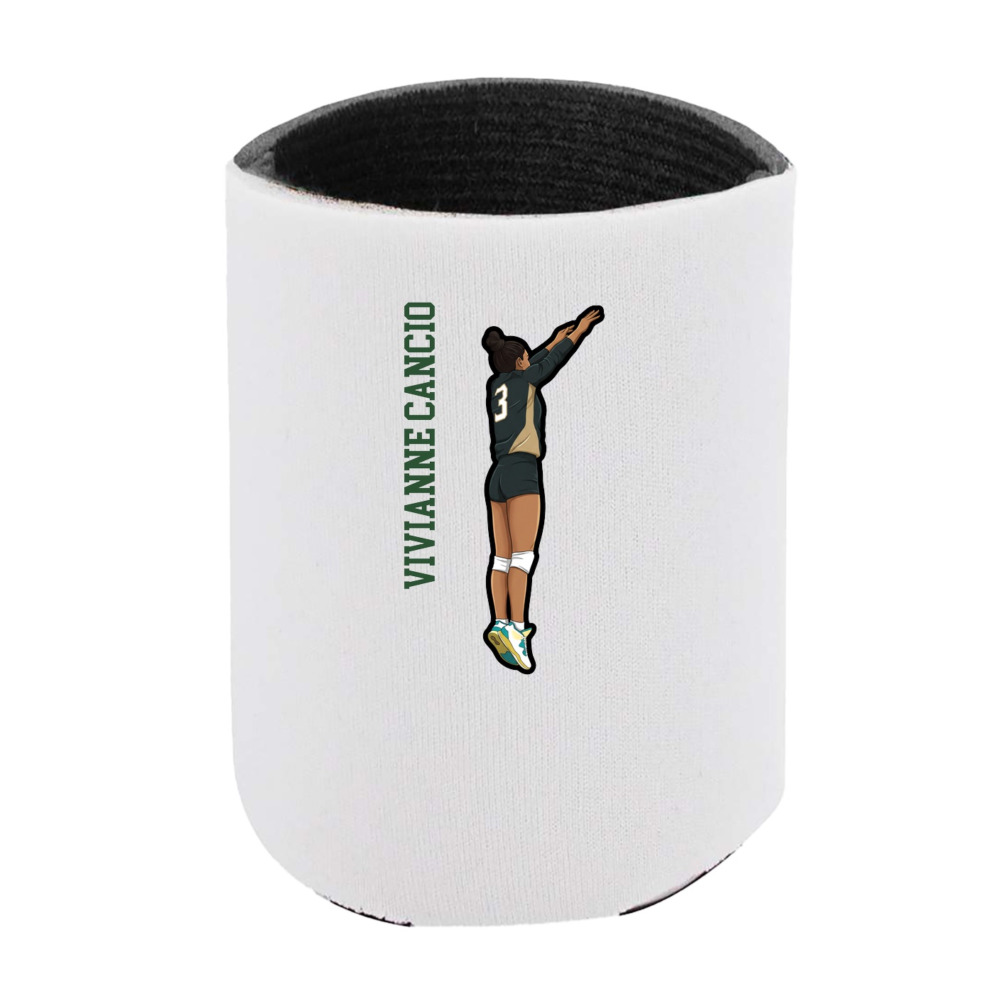 Can Holder — Name Vertical in White