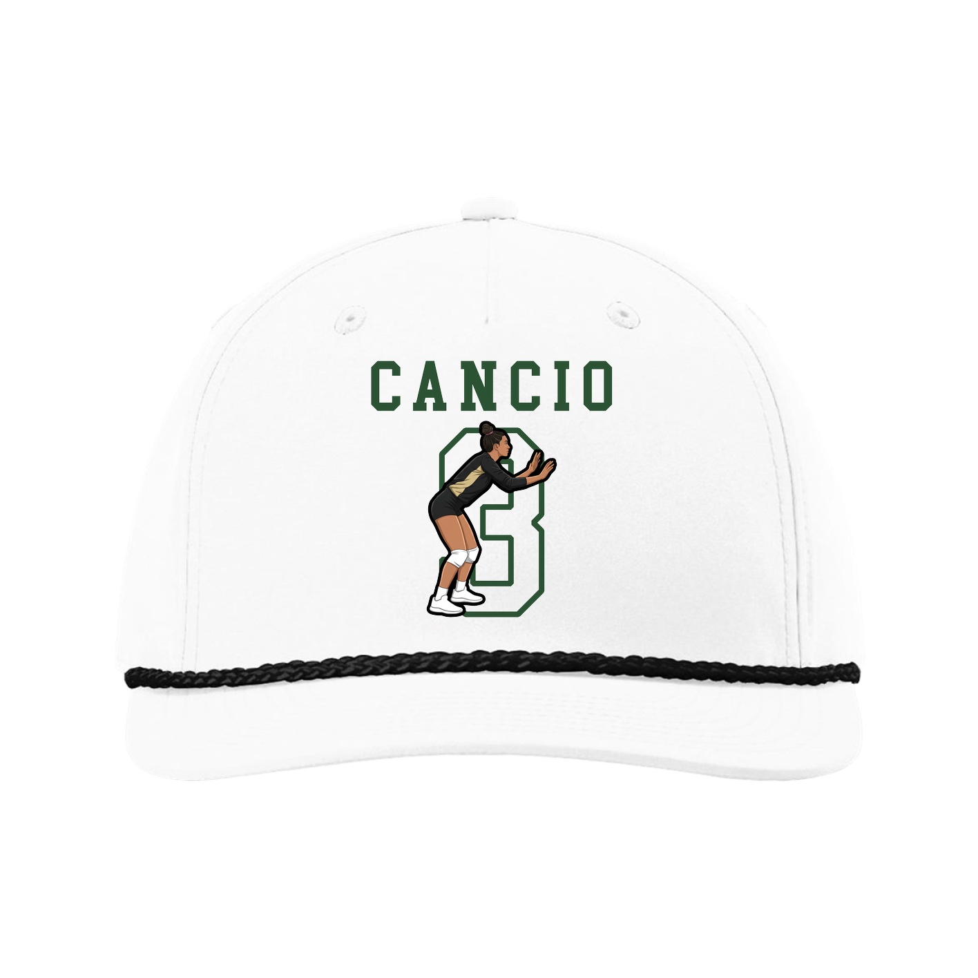 Five-Panel Classic Rope Cap — Shirsey in White