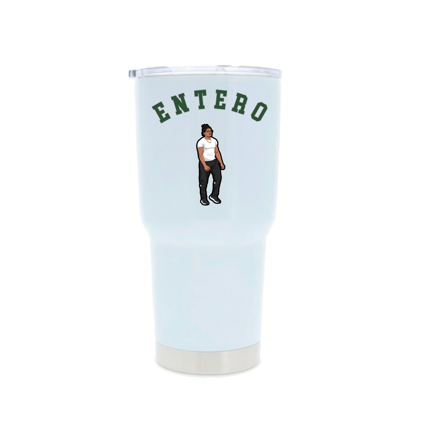 30oz Stainless Steel Tumbler — Shirsey Arch in White