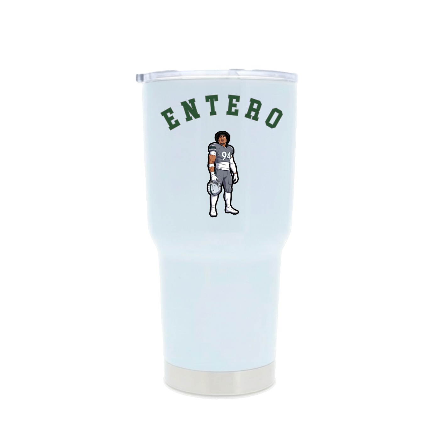 30oz Stainless Steel Tumbler — Shirsey Arch in White