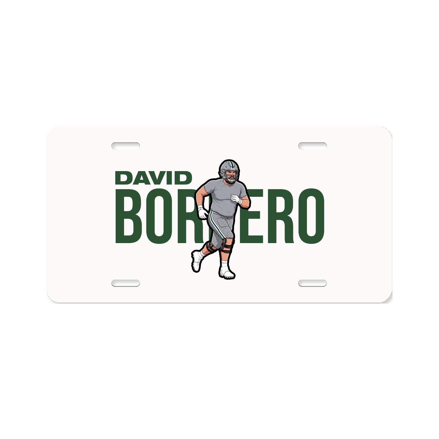 License Plate — Player Name in Classic
