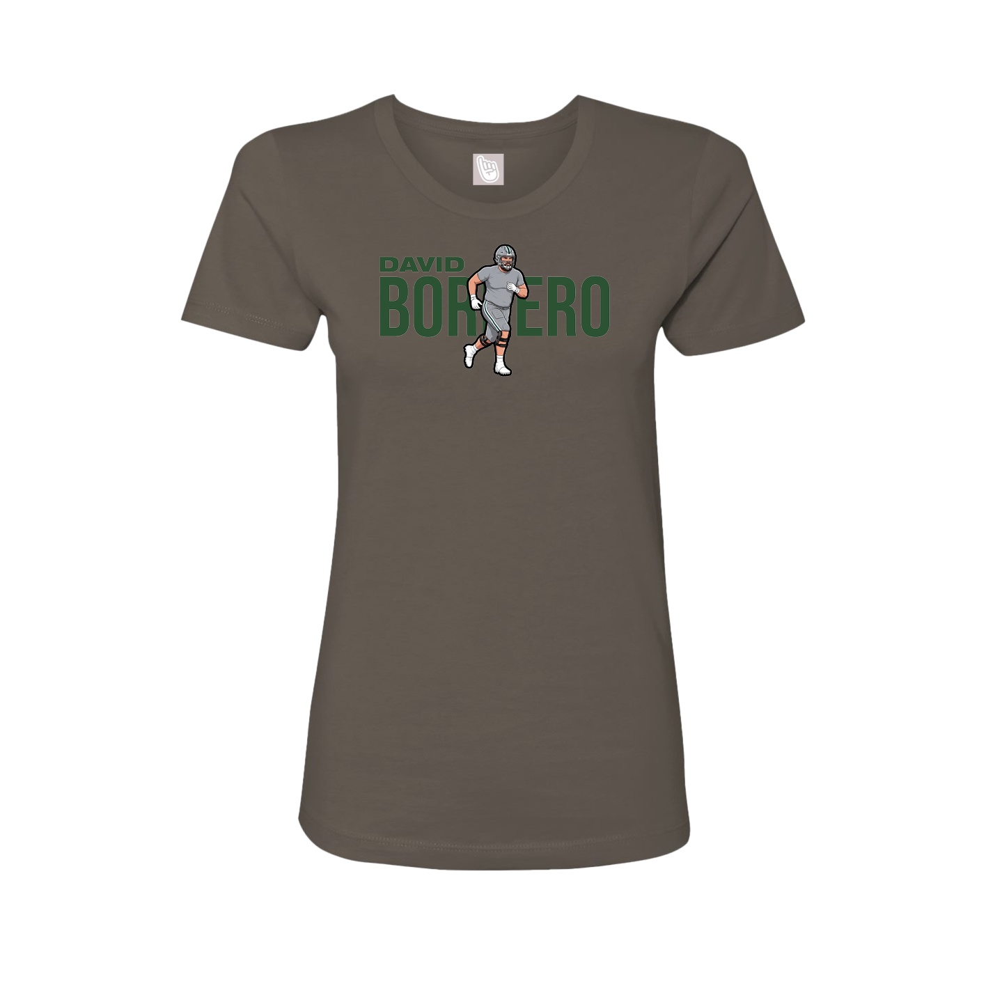 Womens Tee — Player Name in Grey