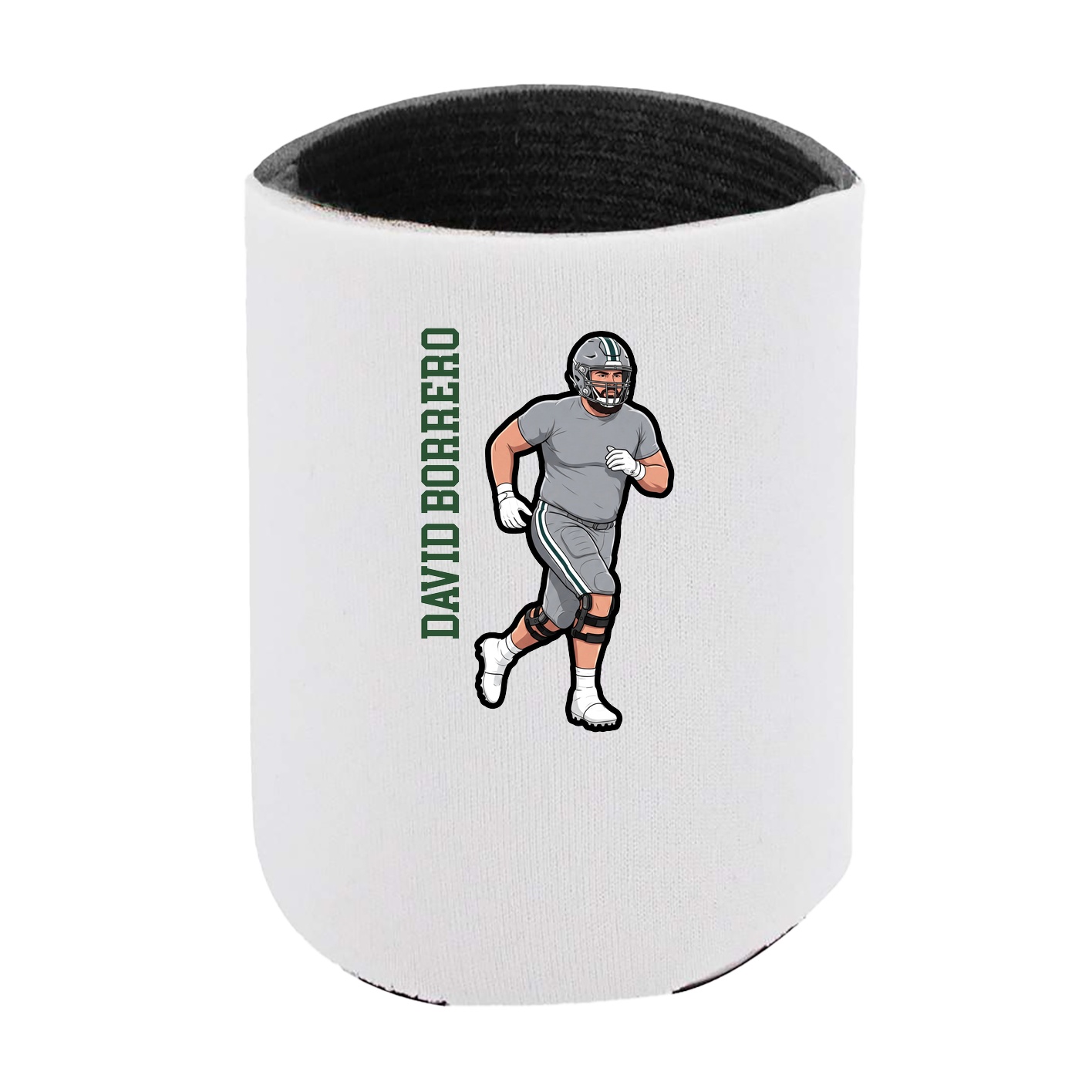 Can Holder — Name Vertical in White