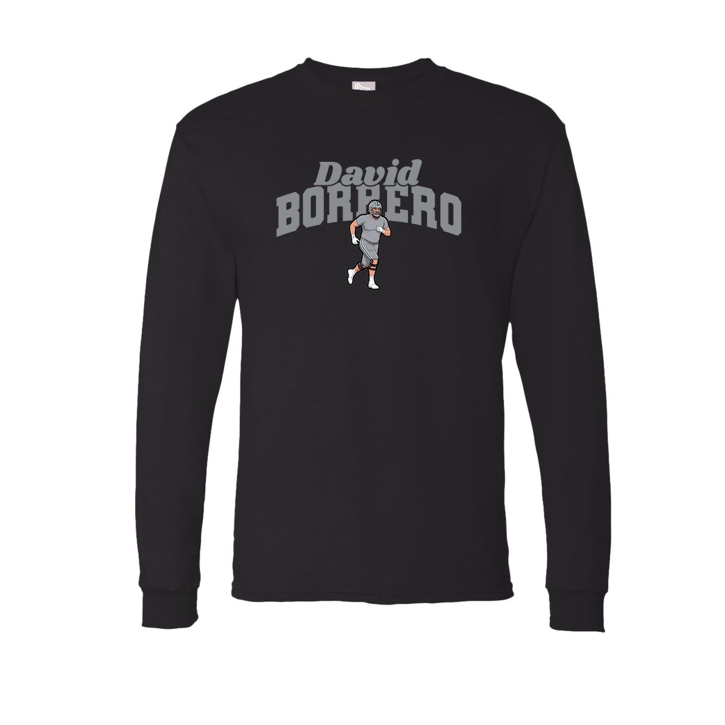 Long Sleeve Tee — Signature Arch in Black